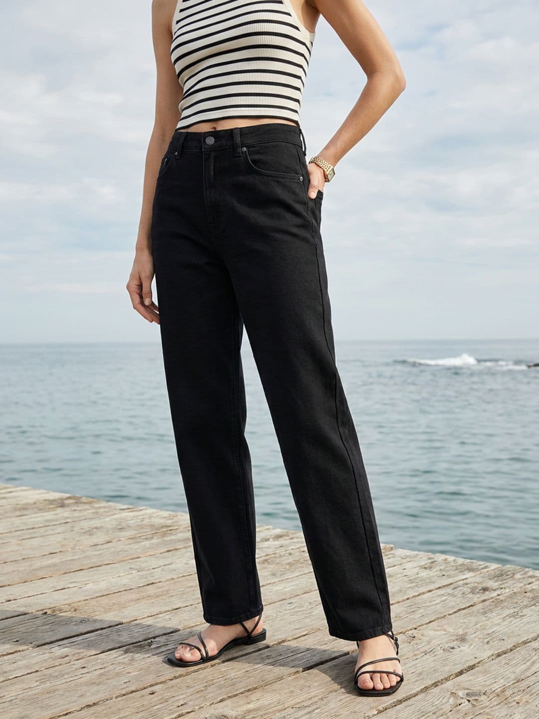 Nautica Women Wide Leg Stretchable Jeans - view 1