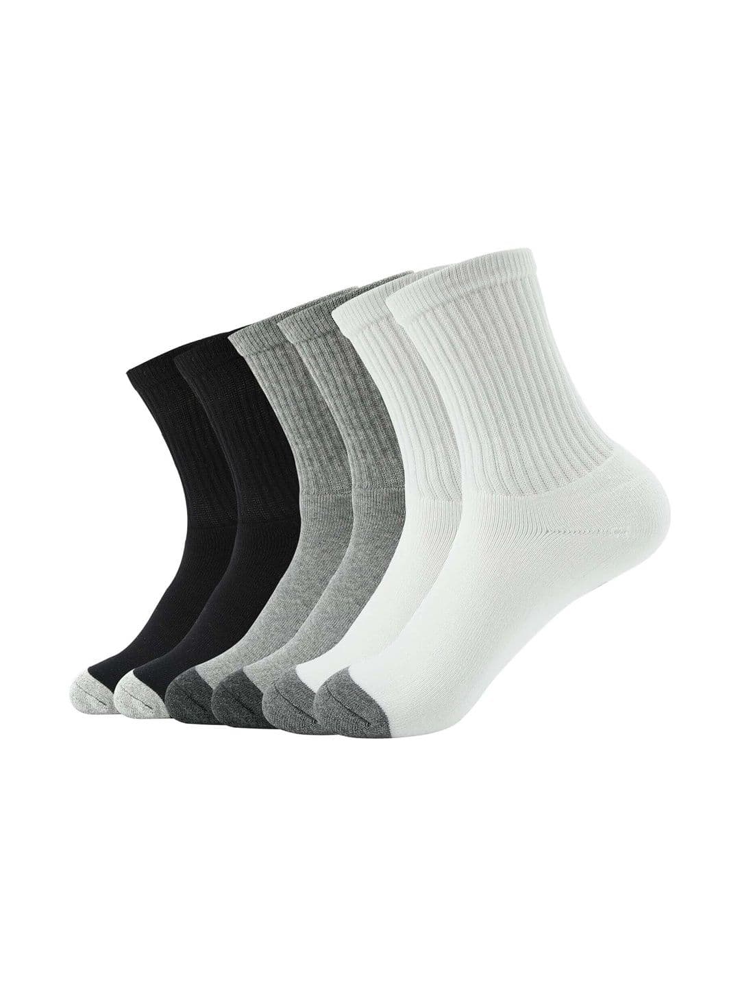 JEMOX Men Pack of 3 Cotton Blend Assorted Patterned Calf Length Socks - view 1