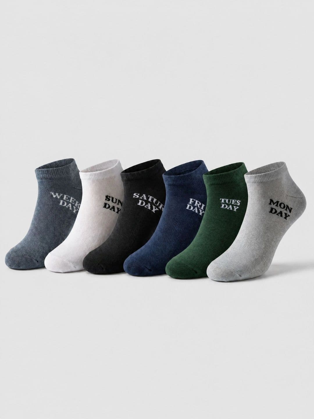 Moda Rapido Men Pack of 6 Cotton Blend Patterned Ankle Length Socks - view 1