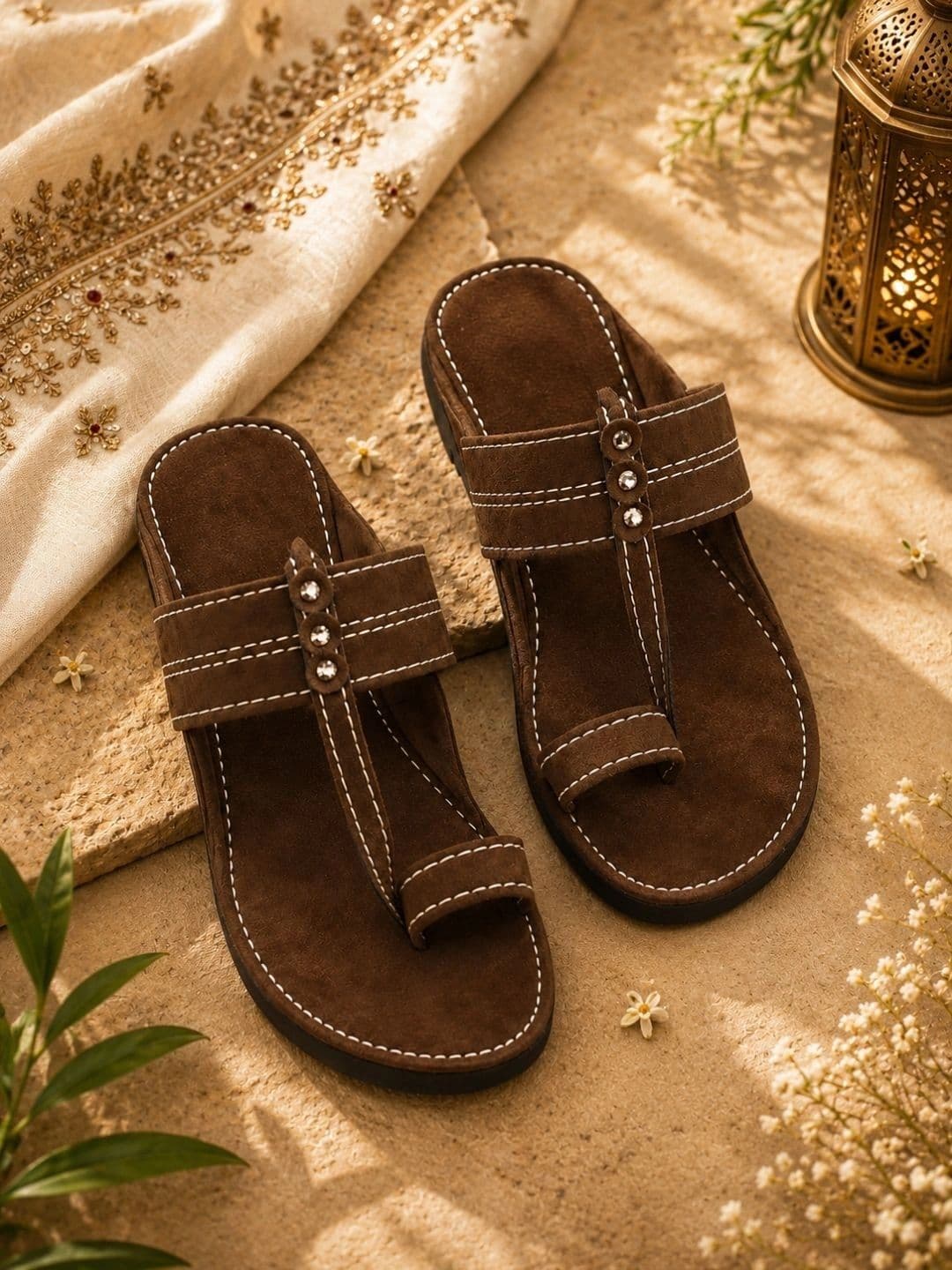 SZN Men Ethnic One Toe Flats - view 1