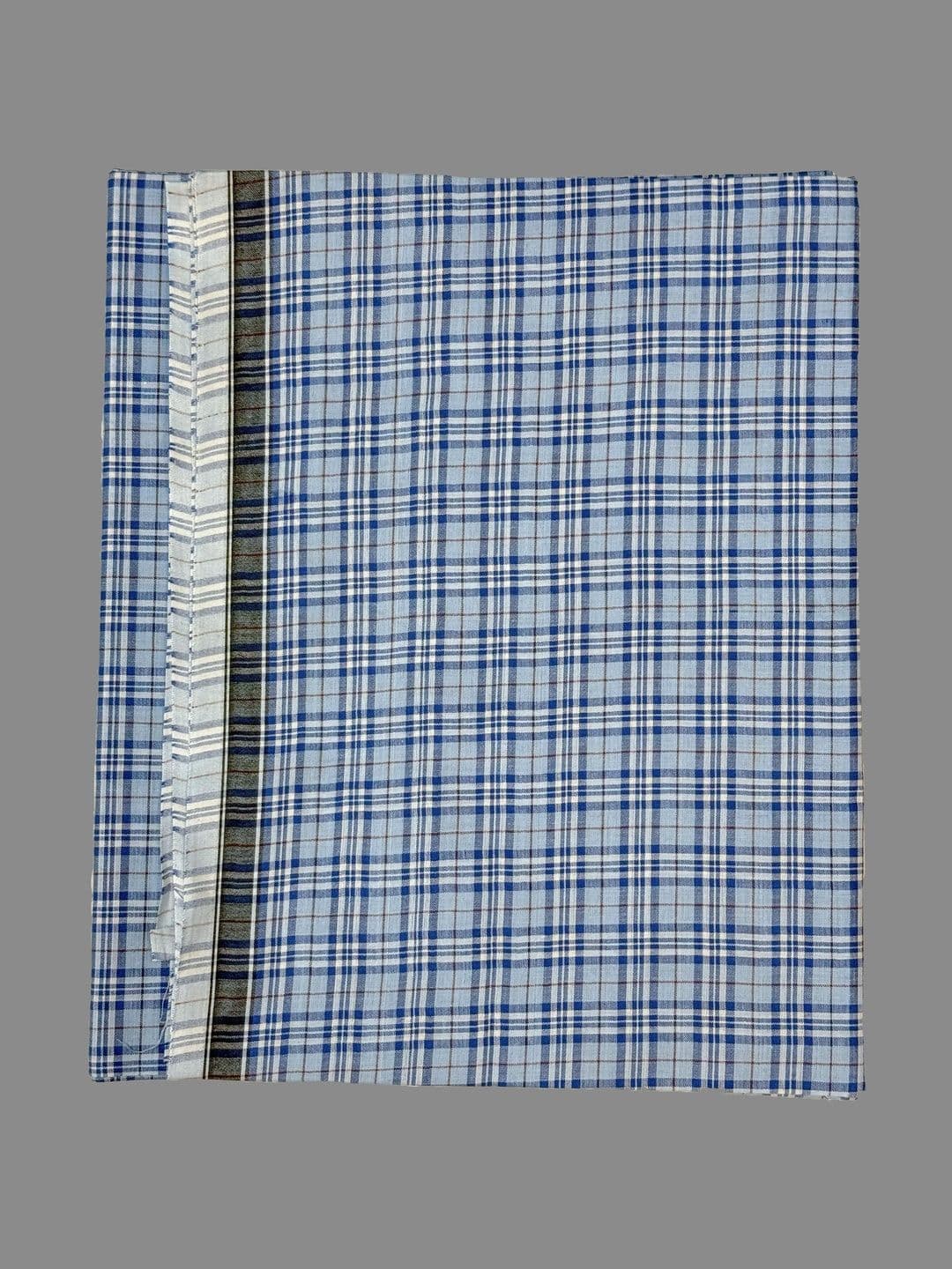 AKESHAVAM Men Checked Cotton Dhoti Dhotis - view 1