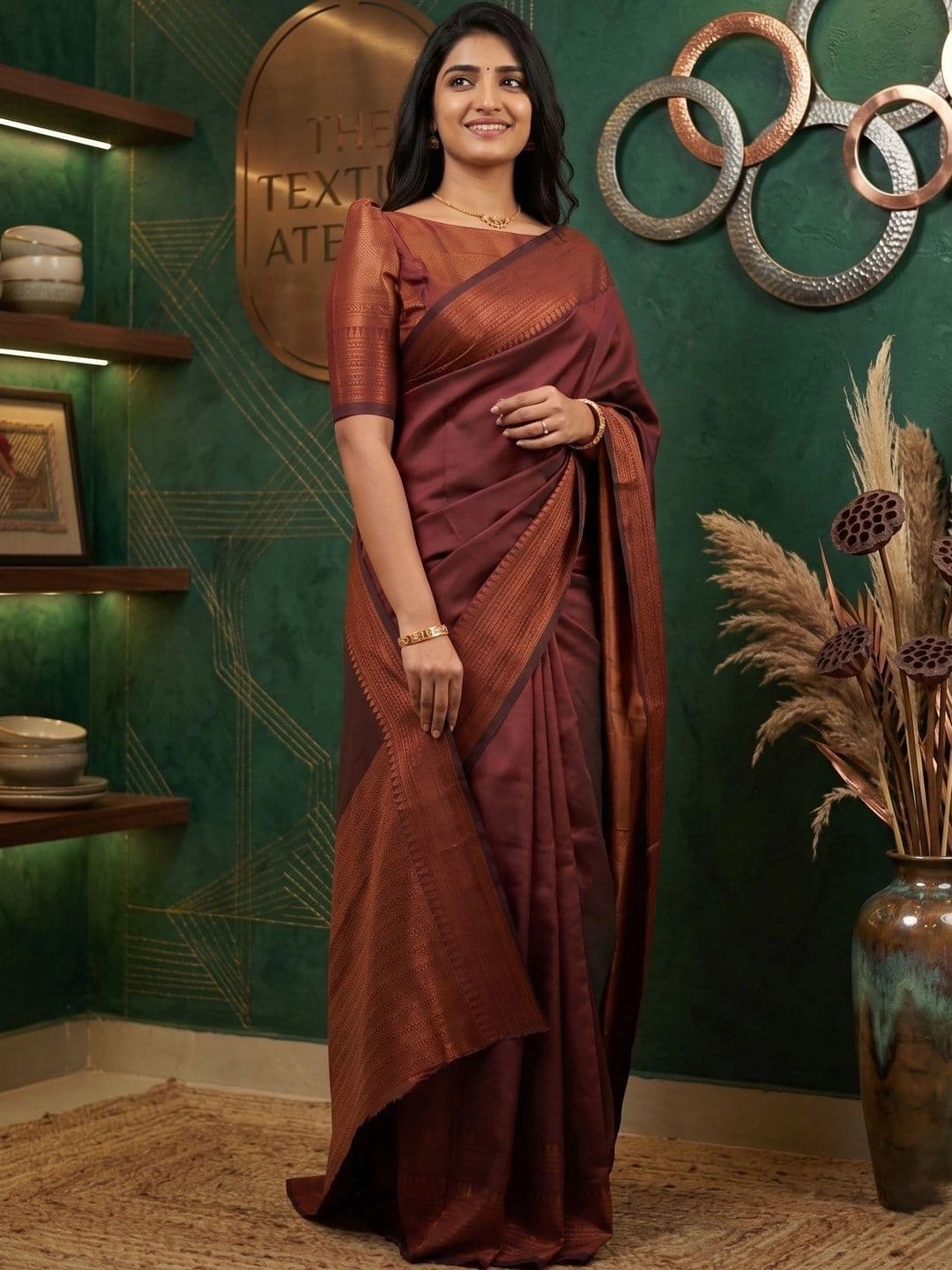 Bhagirath Fashion Woven Design Zari Art Silk Banarasi Saree - view 1