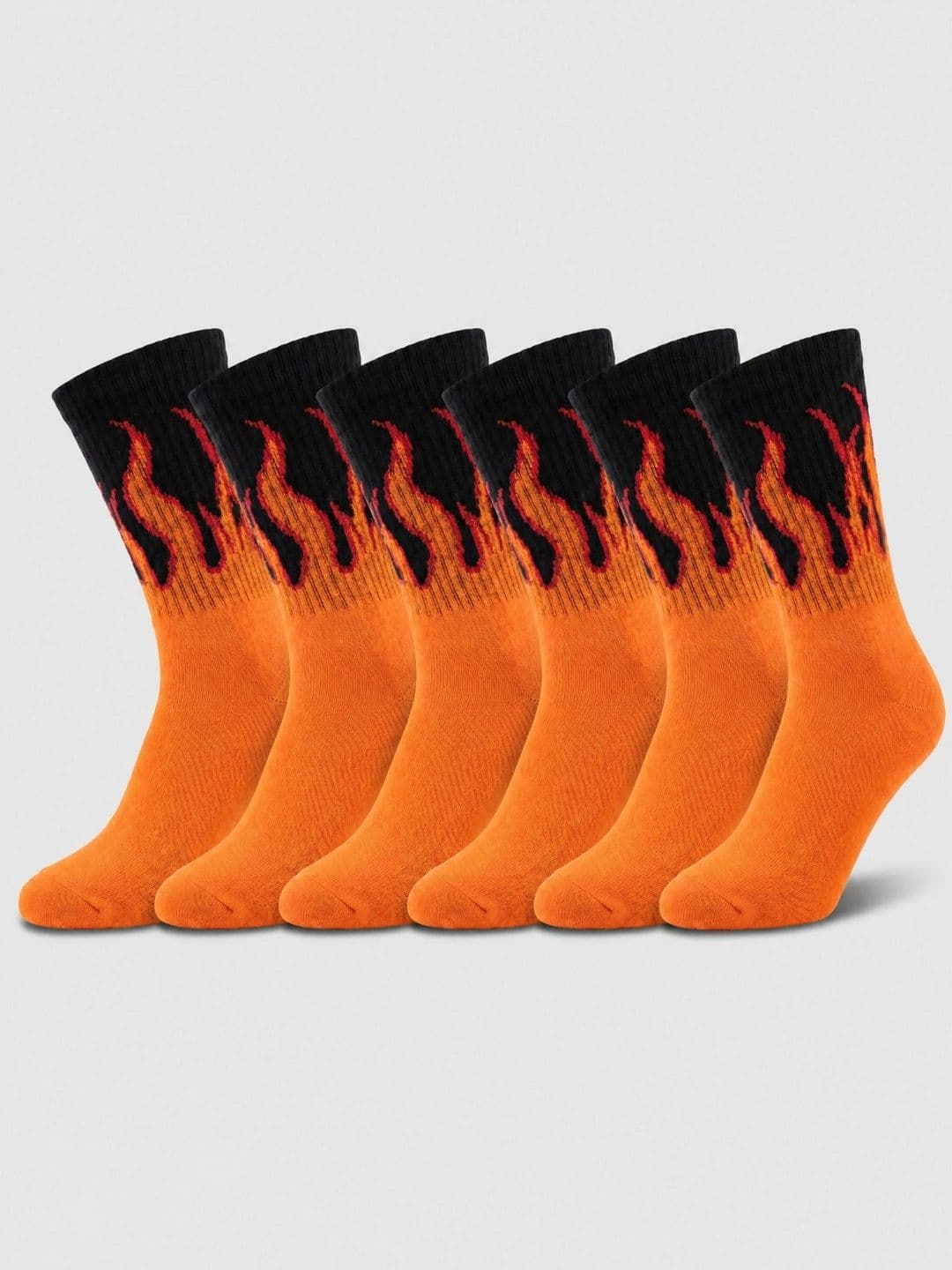 Moda Rapido Men Pack of 6 Cotton Blend Patterned Calf Length Socks - view 1