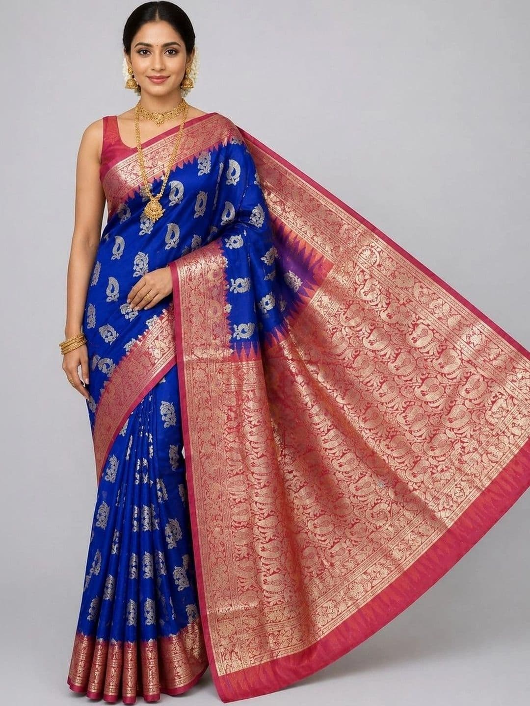 Fashioneta Attires Woven Design Zari Art Silk Saree - view 1