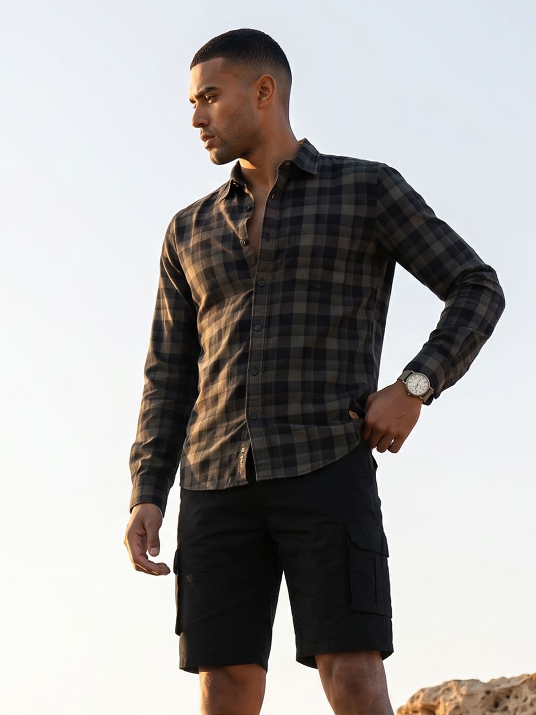 The Roadster Life Co. Checked Pure Cotton Casual Shirt - view 1