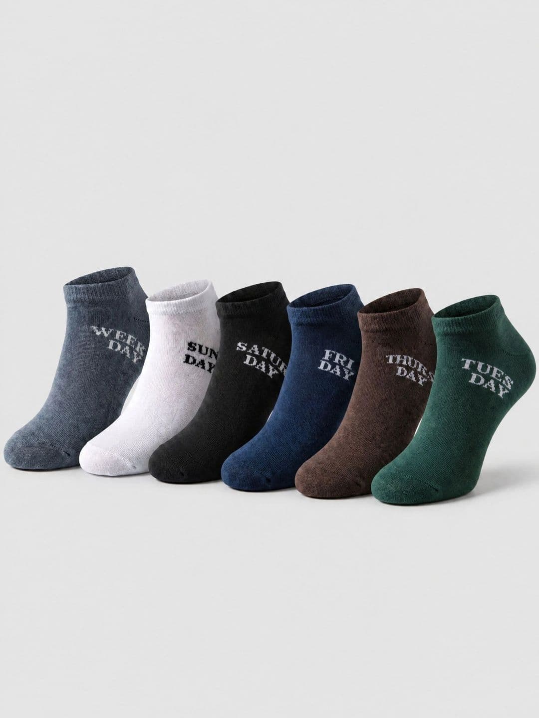 Moda Rapido Men Pack of 6 Cotton Blend Patterned Ankle Length Socks - view 1