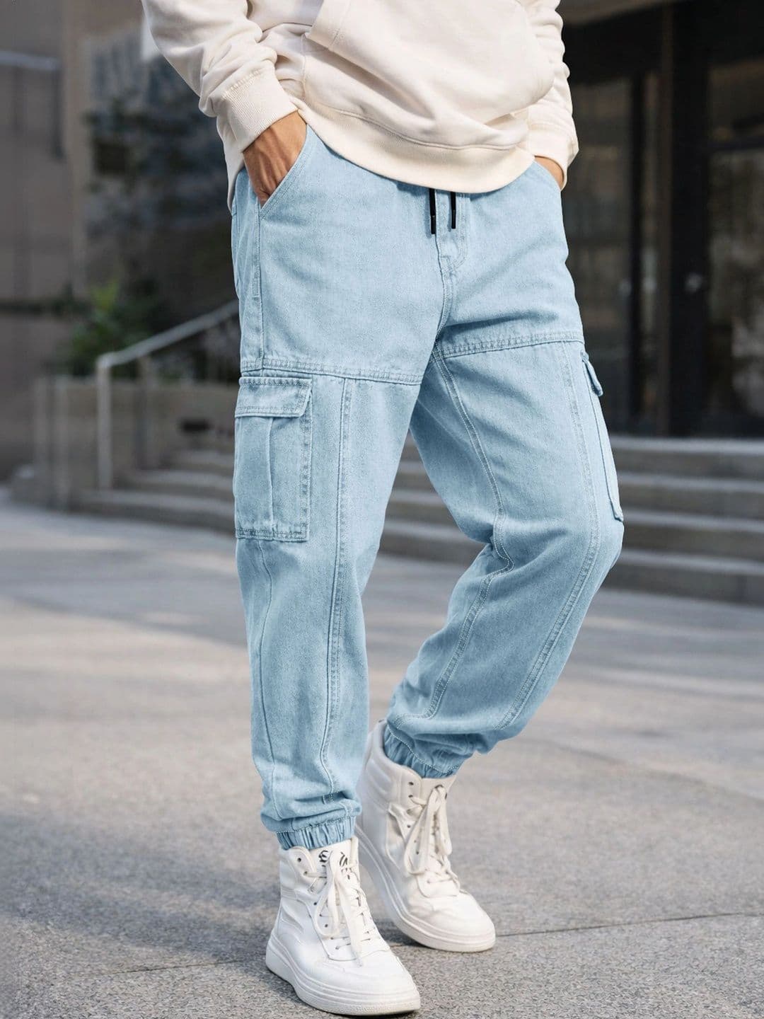 Eyebogler Men Regular Fit Mid-Rise Coated Jeans - view 1