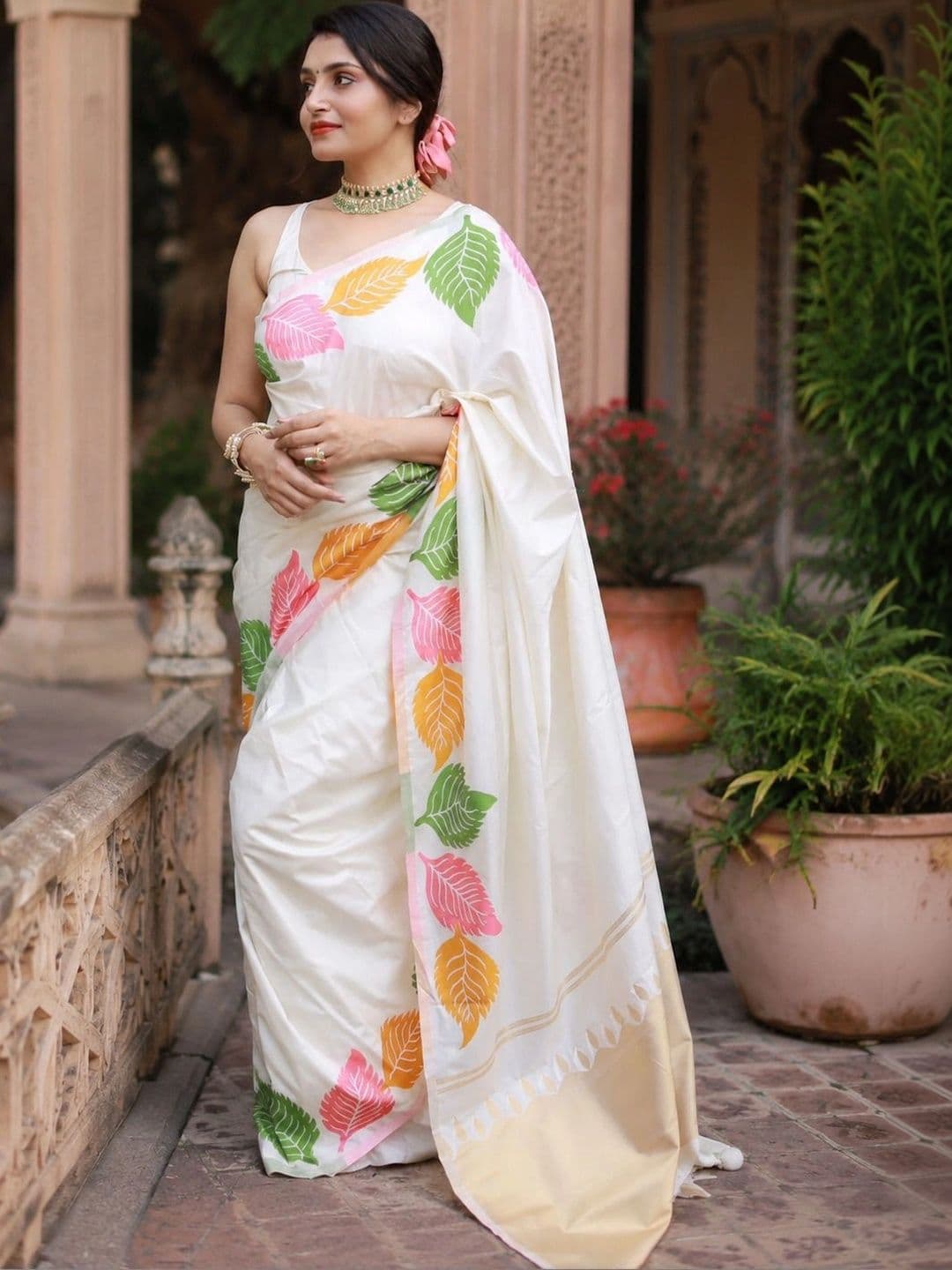 SPEEDY INDIAN Woven Design Zari Art Silk Banarasi Saree - view 1