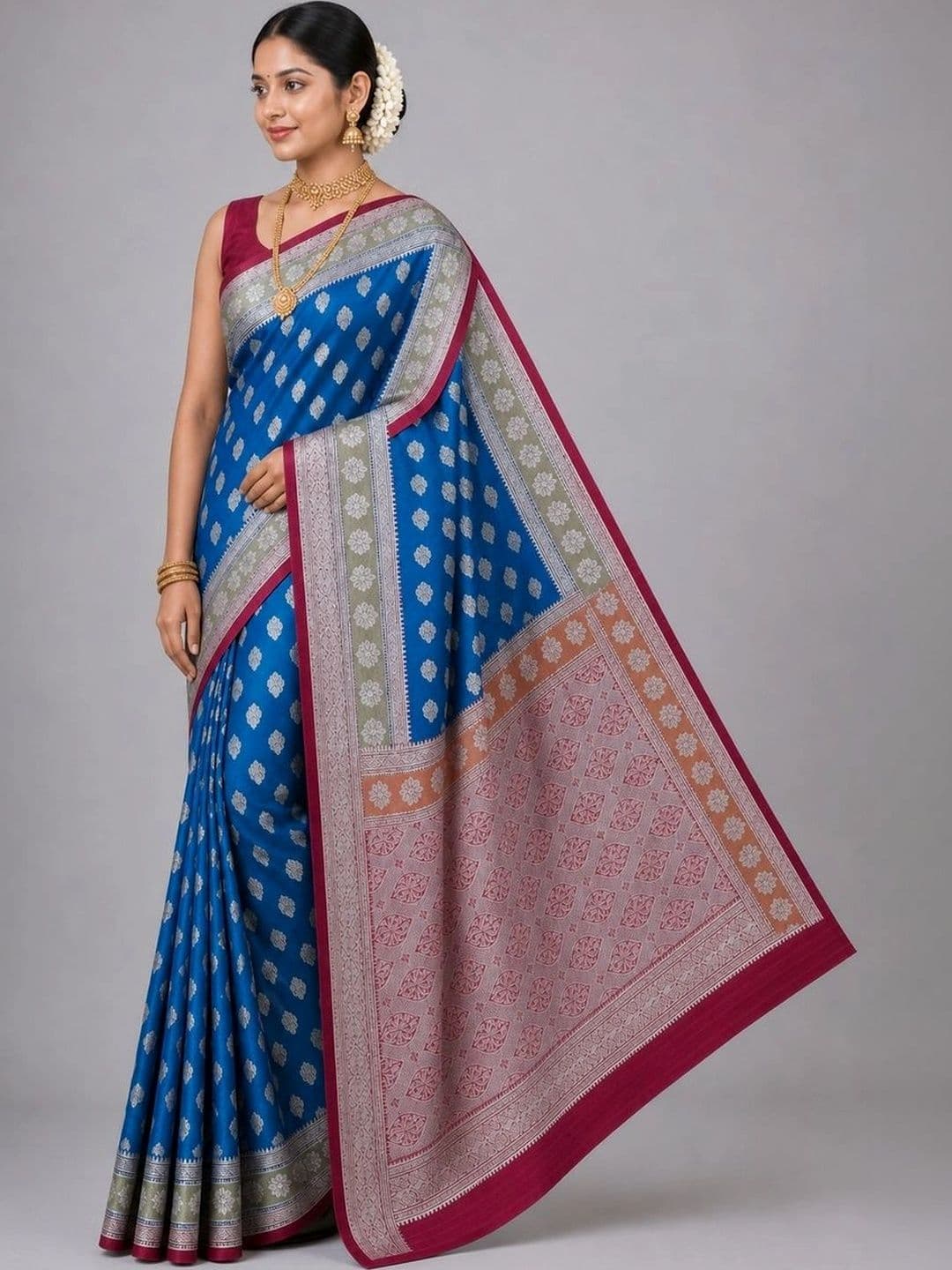Fashioneta Attires Woven Design Zari Art Silk Saree - view 1
