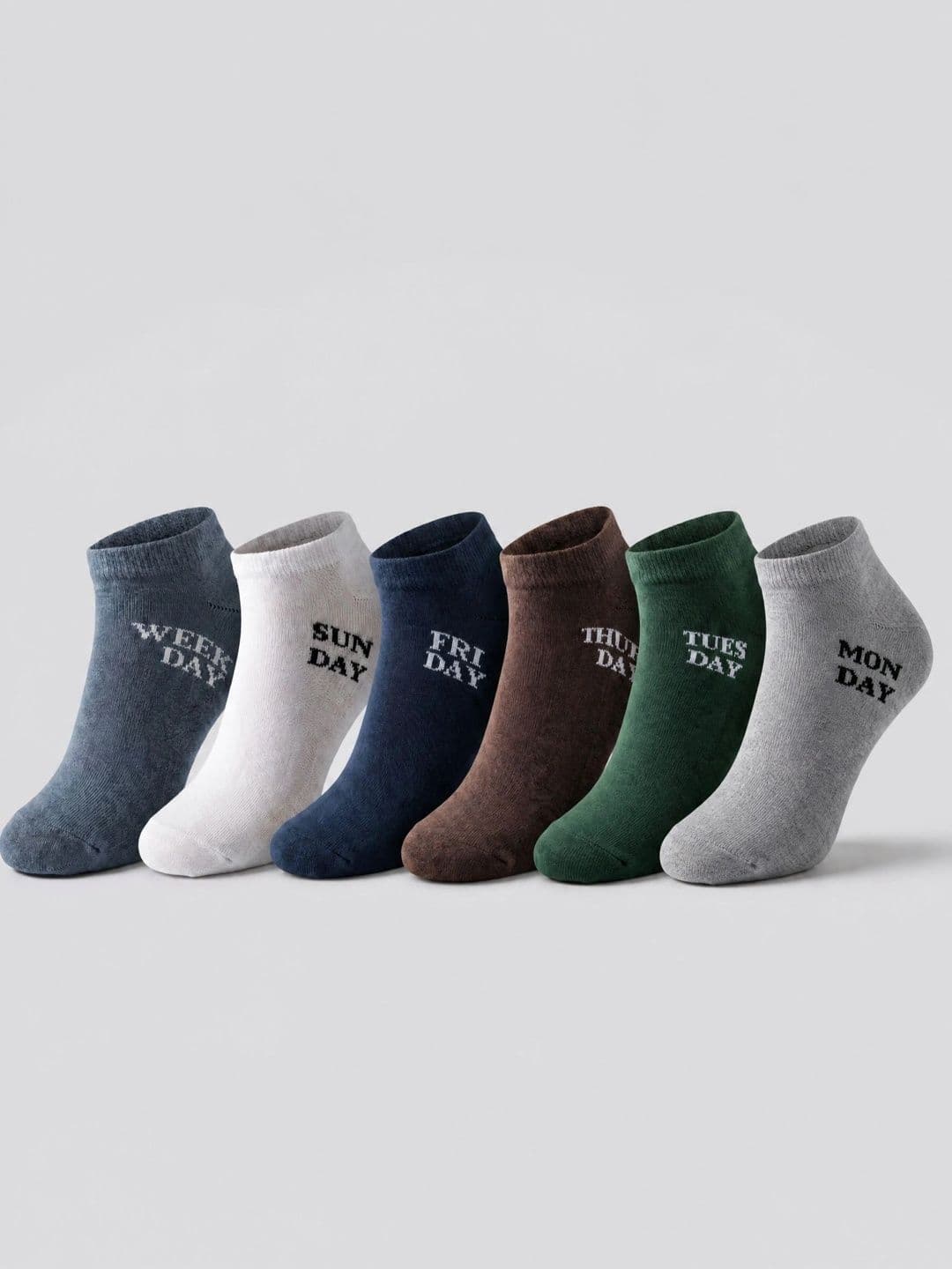 Moda Rapido Men Pack of 6 Cotton Blend Patterned Ankle Length Socks - view 1