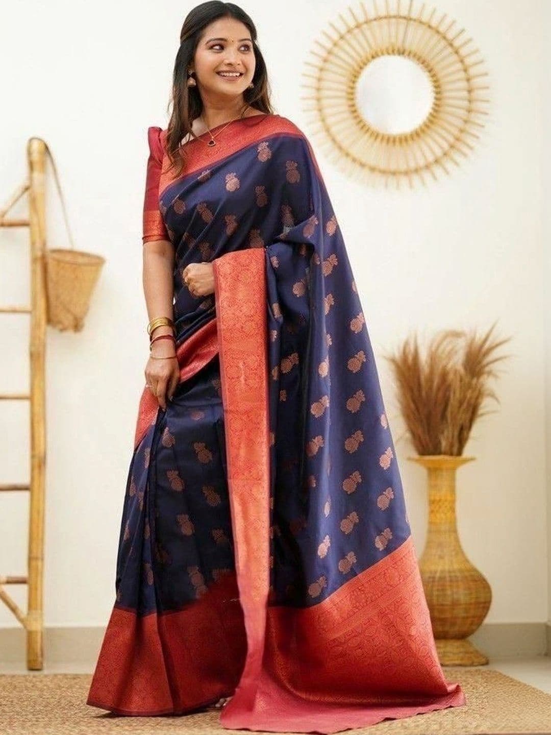 Vidula Fashion Woven Design Zari Art Silk Banarasi Saree - view 1
