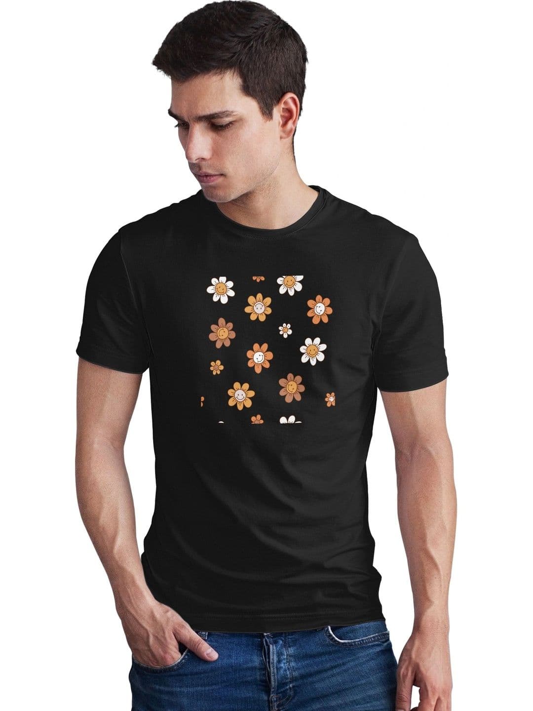 Seekbuylove Men Floral Printed Bio Finish T-shirt - view 1