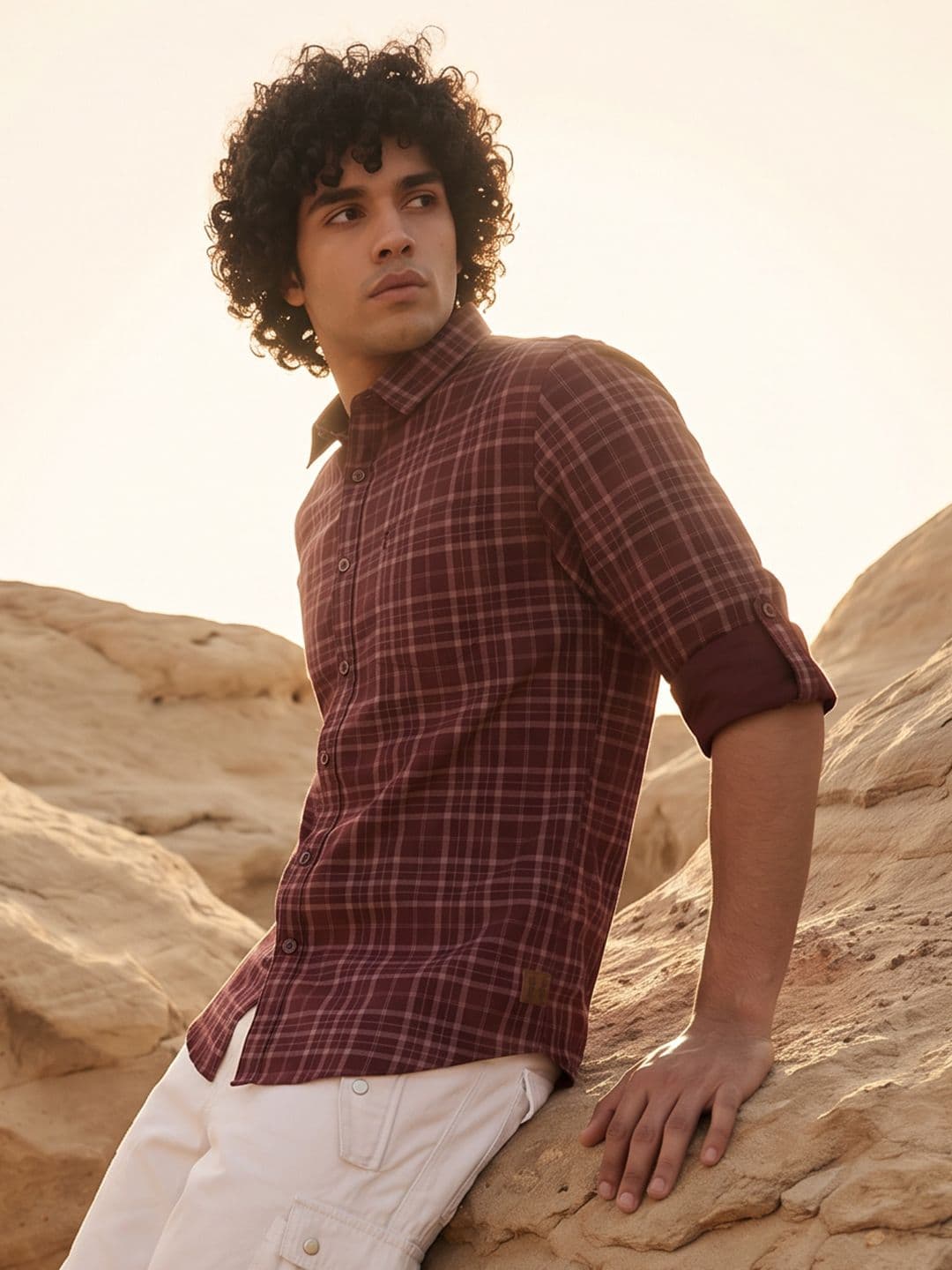 The Roadster Life Co. Checked Pure Cotton Casual Shirt - view 1