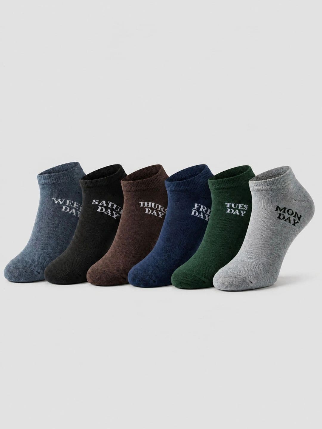 Moda Rapido Men Pack of 6 Cotton Blend Patterned Ankle Length Socks - view 1