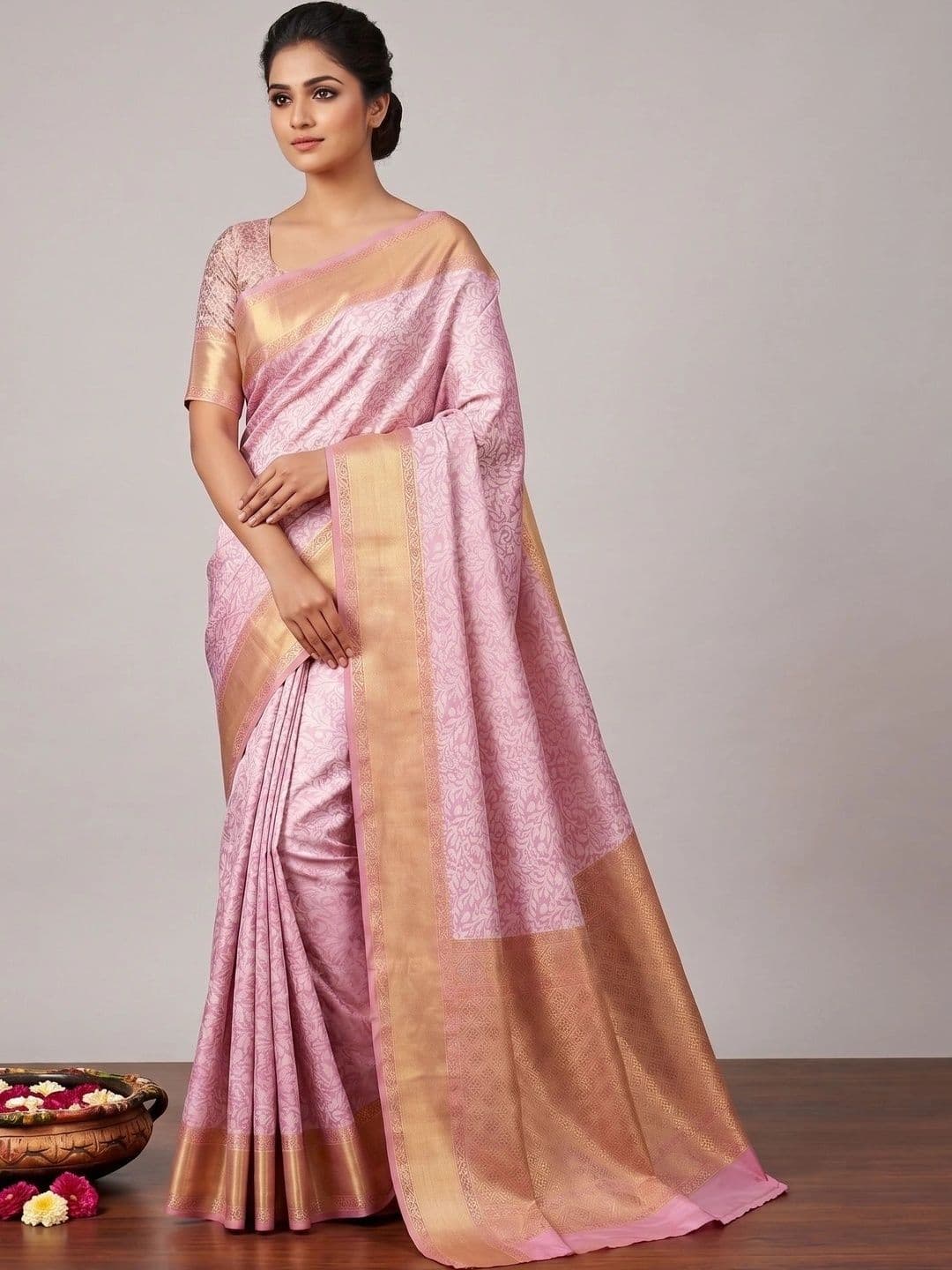 GMK Fashions Woven Design Zari Art Silk Banarasi Saree - view 1