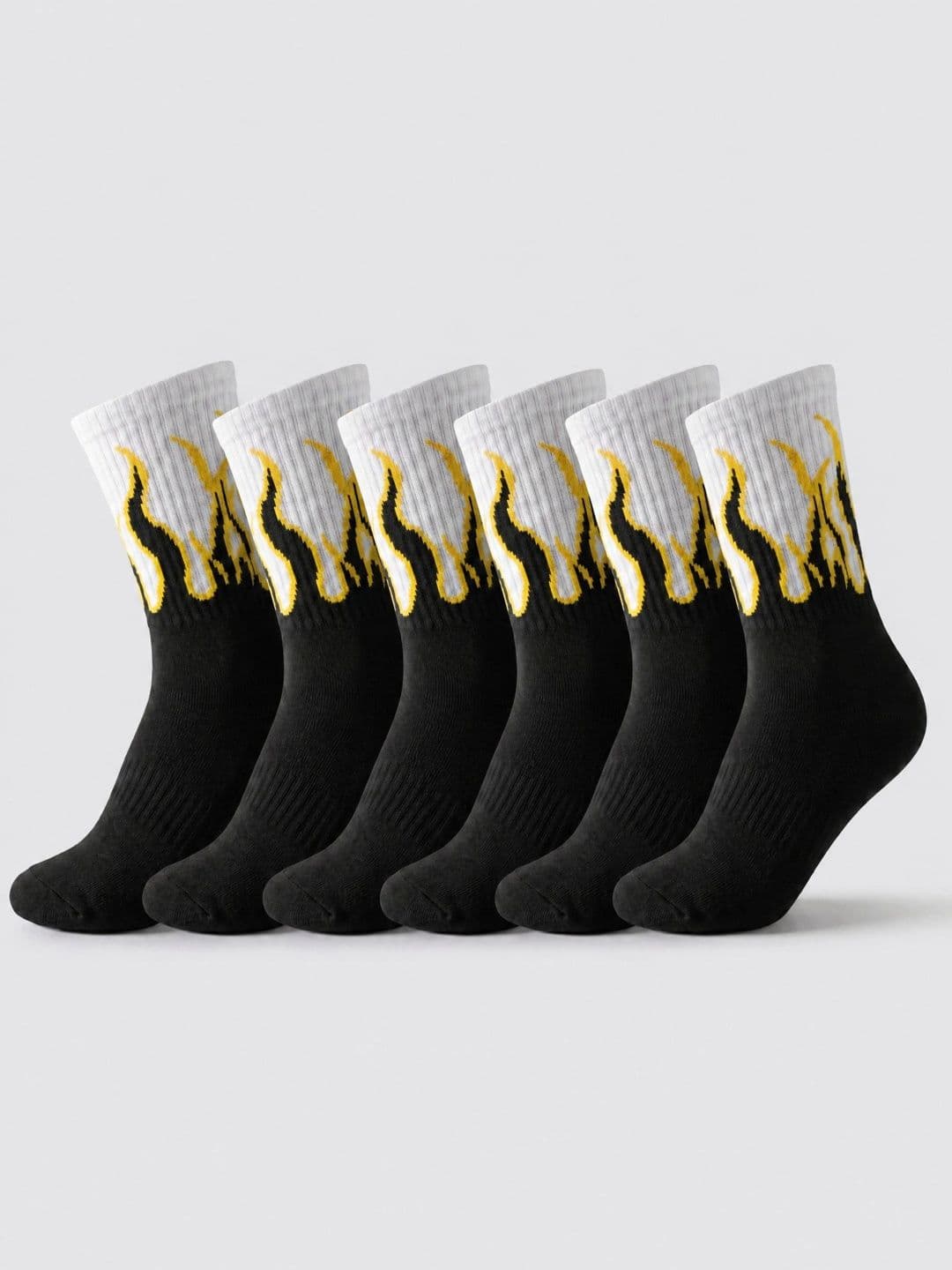 Moda Rapido Men Pack of 6 Cotton Blend Patterned Above Ankle Socks - view 1