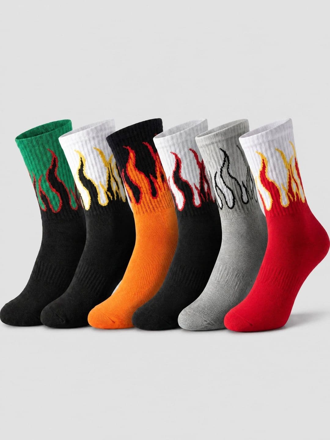 Moda Rapido Men Pack of 6 Cotton Blend Patterned Above Ankle Socks - view 1