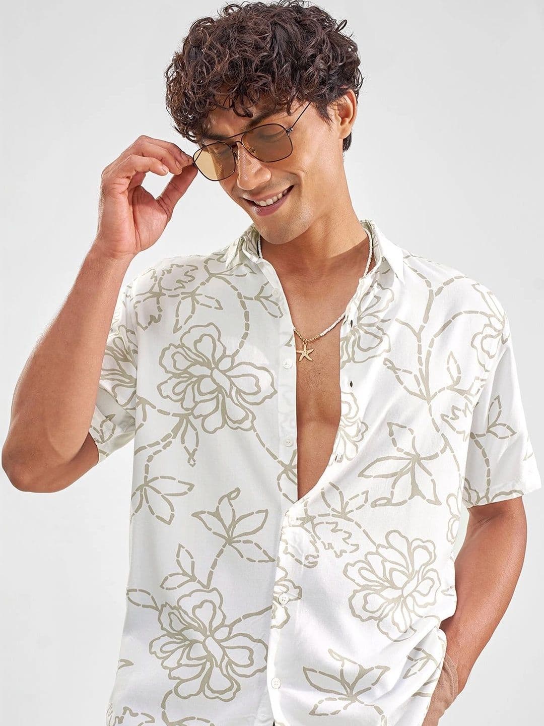 HIGHLANDER Men Floral Printed Casual Shirt - view 1