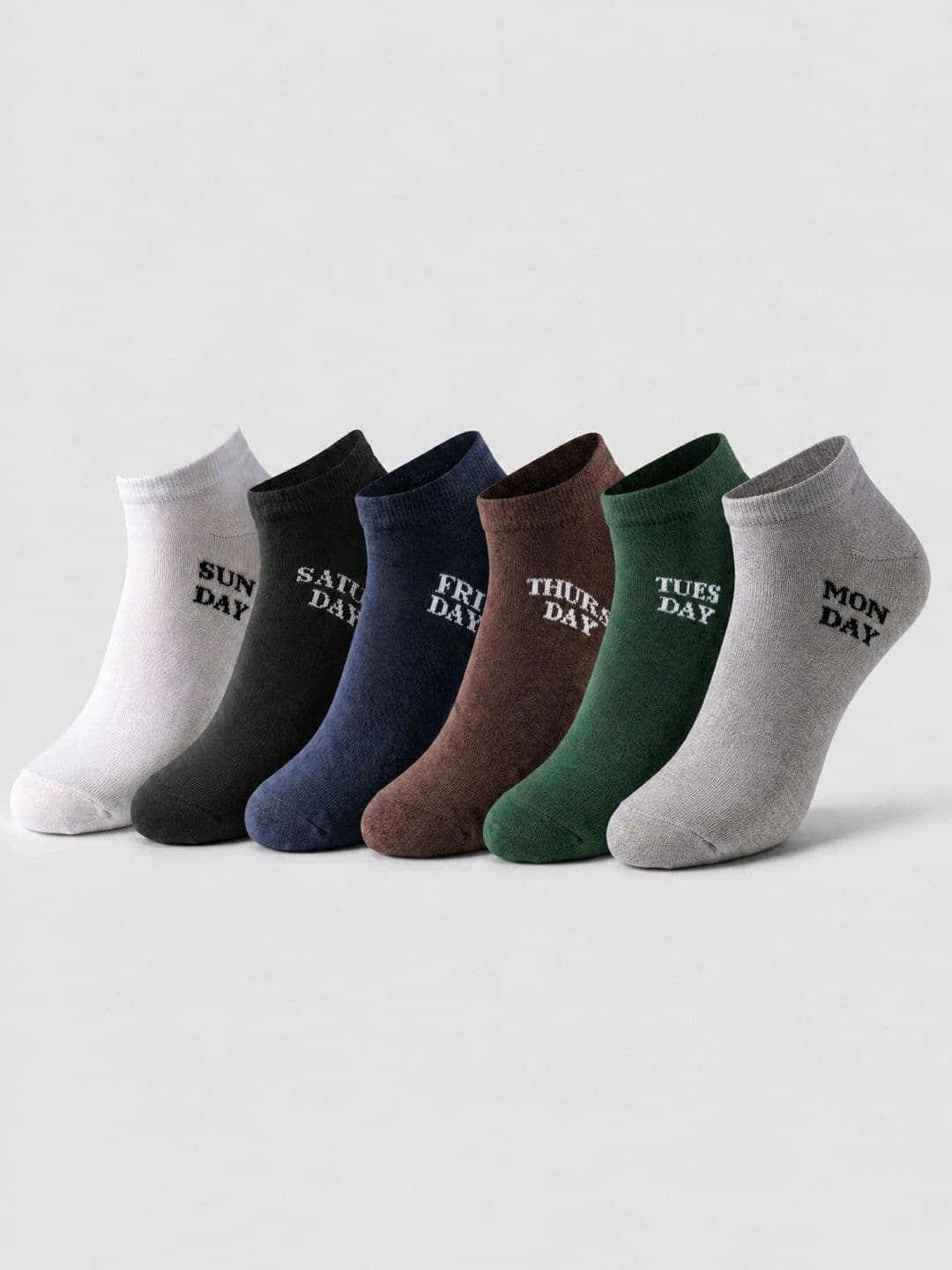 Moda Rapido Men Pack of 6 Cotton Blend Patterned Ankle Length Socks - view 1
