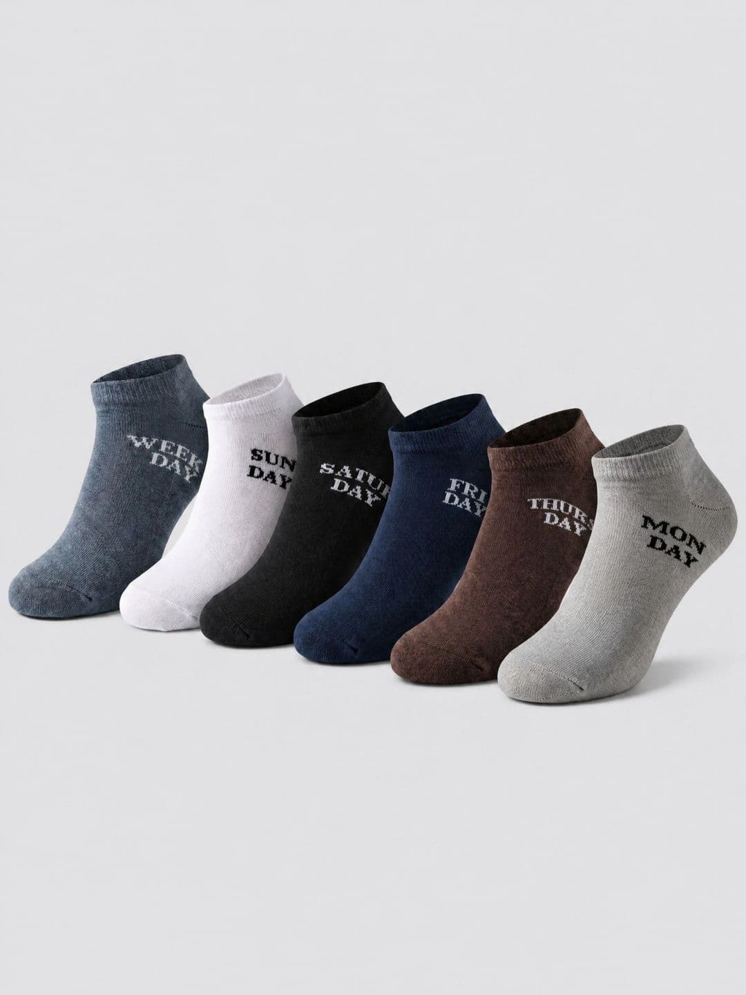 Moda Rapido Men Pack of 6 Cotton Blend Patterned Ankle Length Socks - view 1