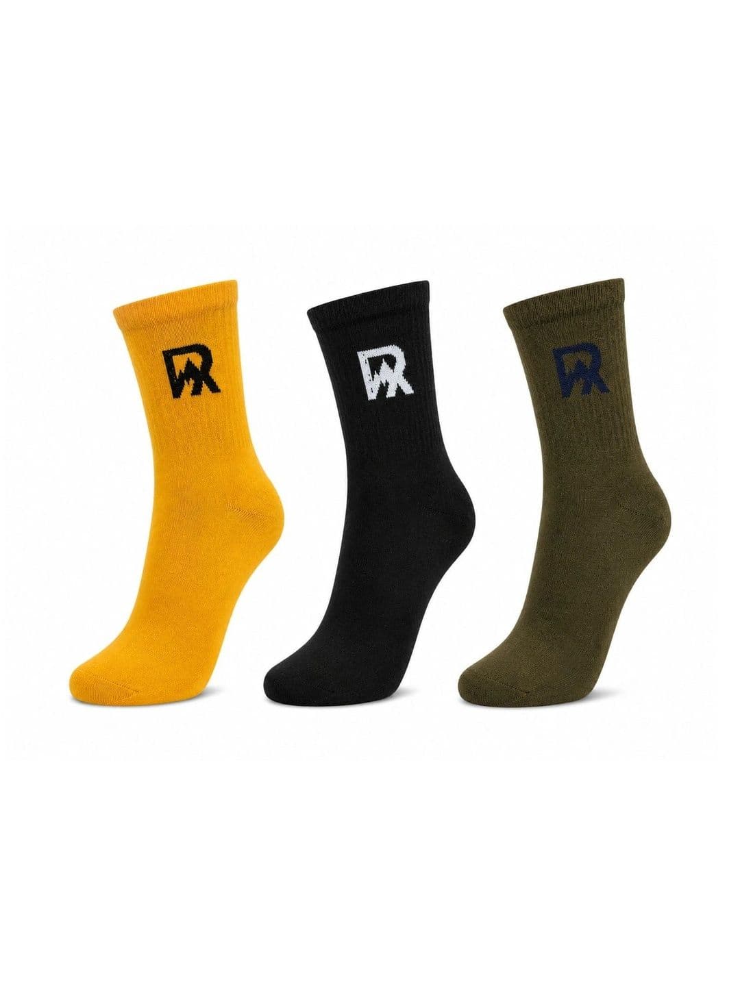 Roadster Men Pack of 3 Cotton Blend Assorted Patterned Above Ankle Socks - view 1
