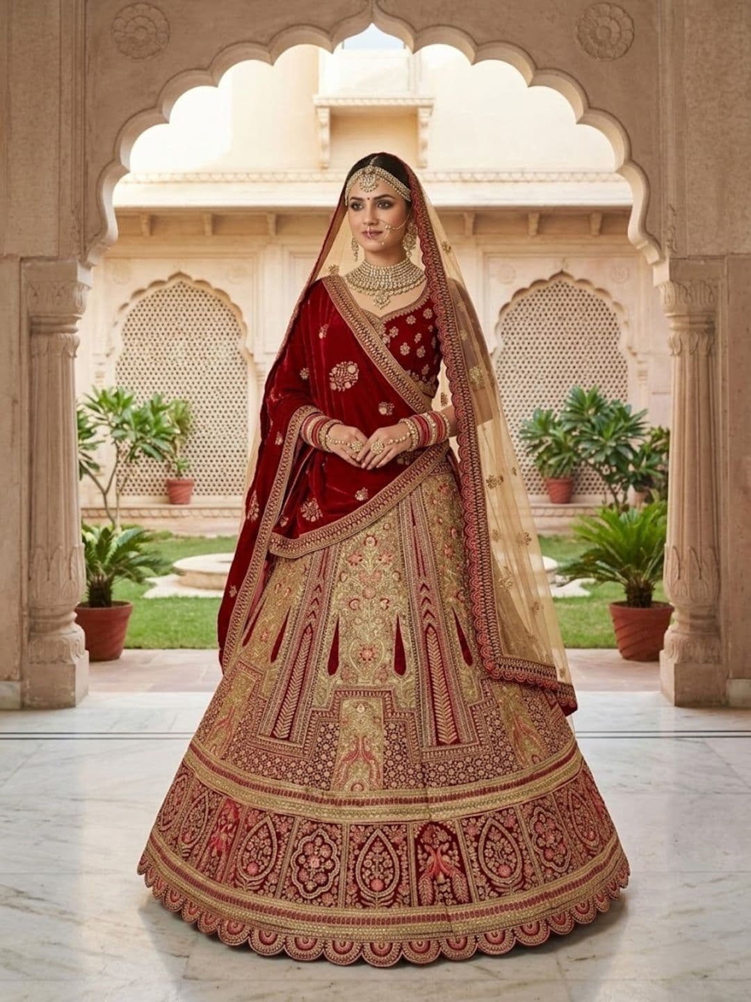 JIYANA WOMENS CHOICE Embellished Semi-Stitched Lehenga & Unstitched Blouse With Dupatta - view 1