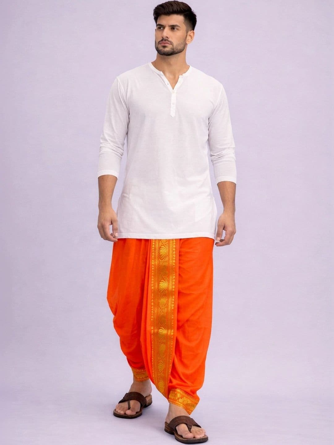 AKESHAVAM Men Embroidered Dhoti Dhotis - view 1