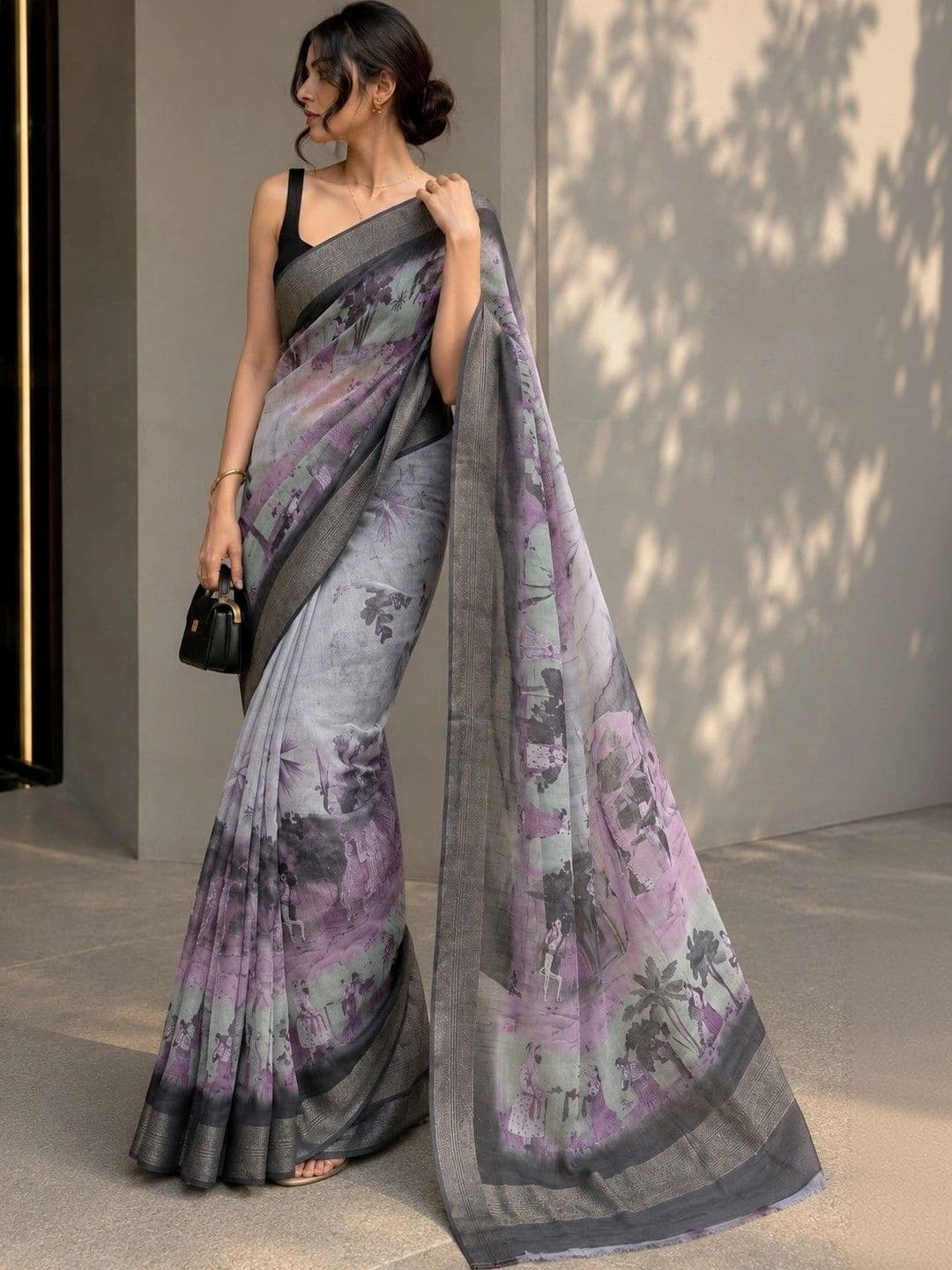 Maavish Fusion Chanderi Saree - view 1