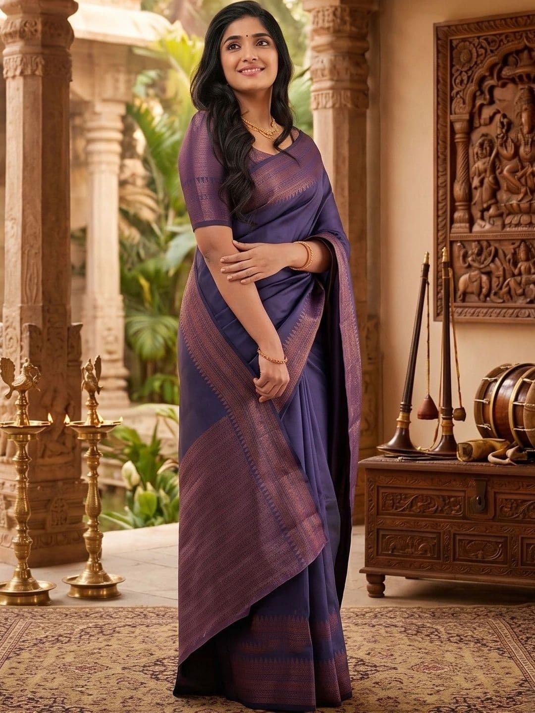 tammu designer Zari Art Silk Banarasi Saree - view 1