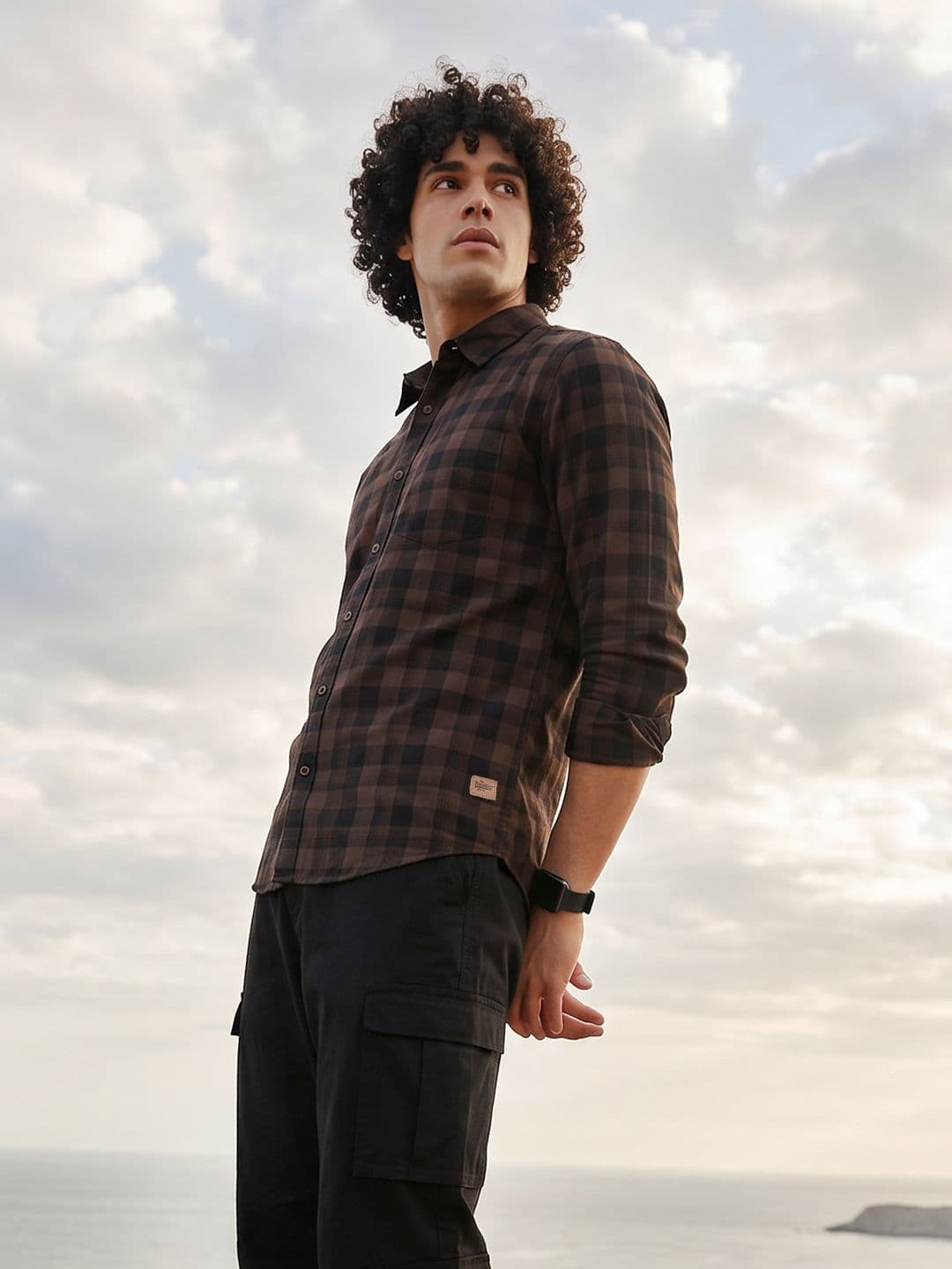 The Roadster Life Co. Tartan Checked Pure Cotton Casual Shirt - view 1