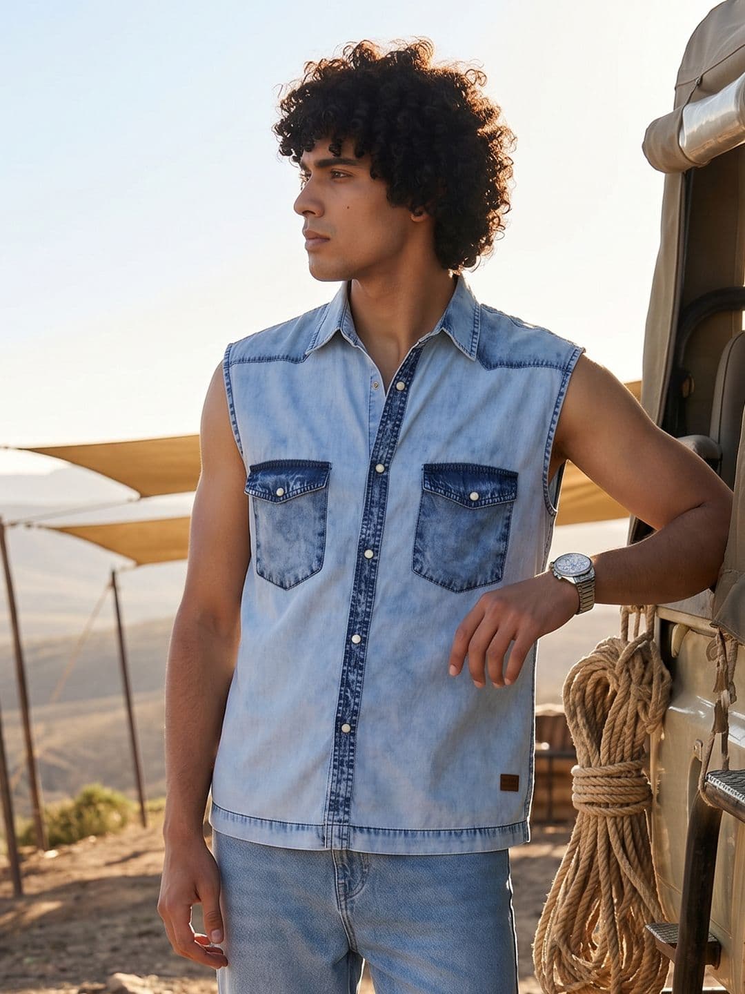 The Roadster Life Co. Washed Pure Cotton Casual Shirt - view 1