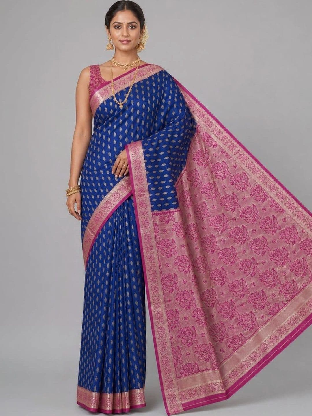 Fashioneta Exclusive Woven Design Zari Art Silk Saree - view 1