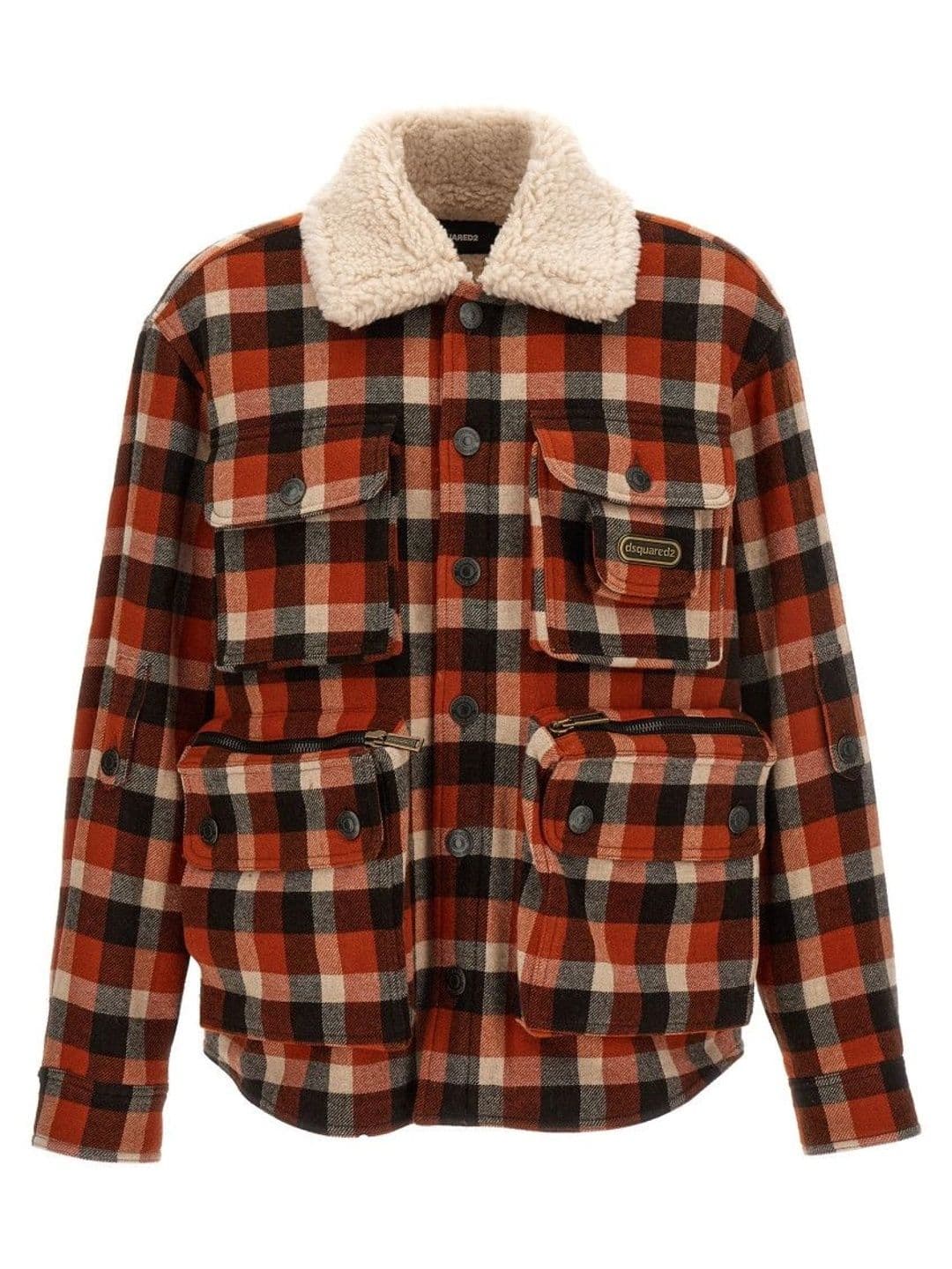 Dsquared2 Multicolor Check Logo Jacket - view 1