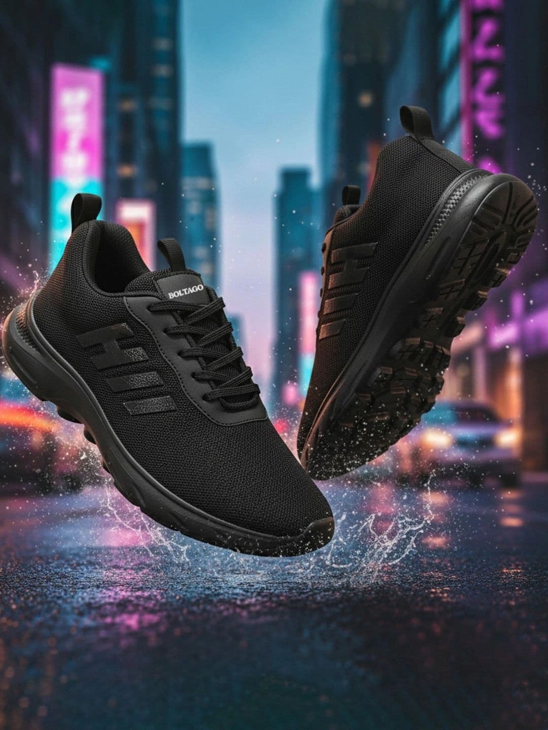 BOLTAGO Men Mesh Running Non-Marking Shoes - view 1