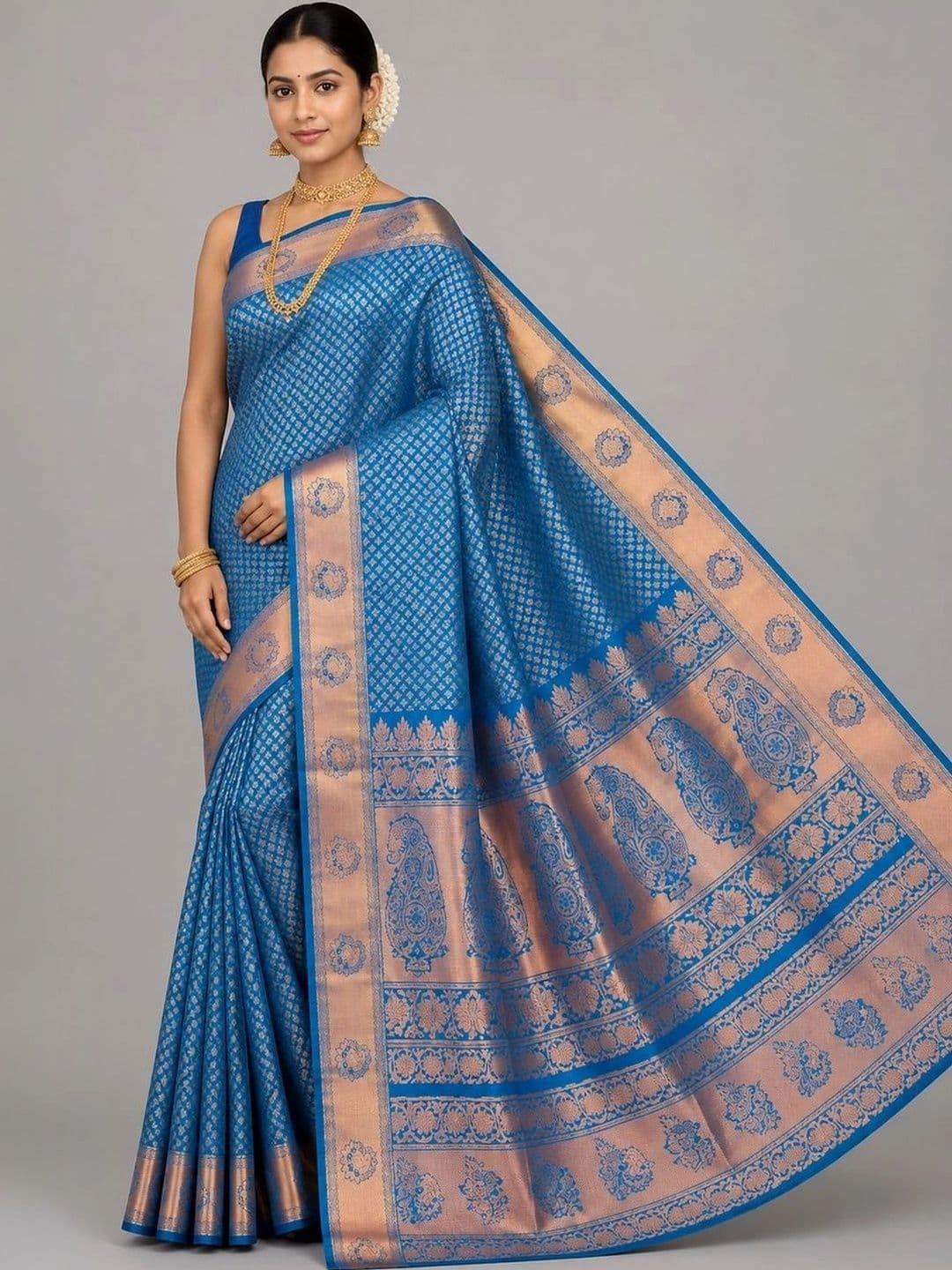 Fashioneta Looms Woven Design Zari Art Silk Saree - view 1