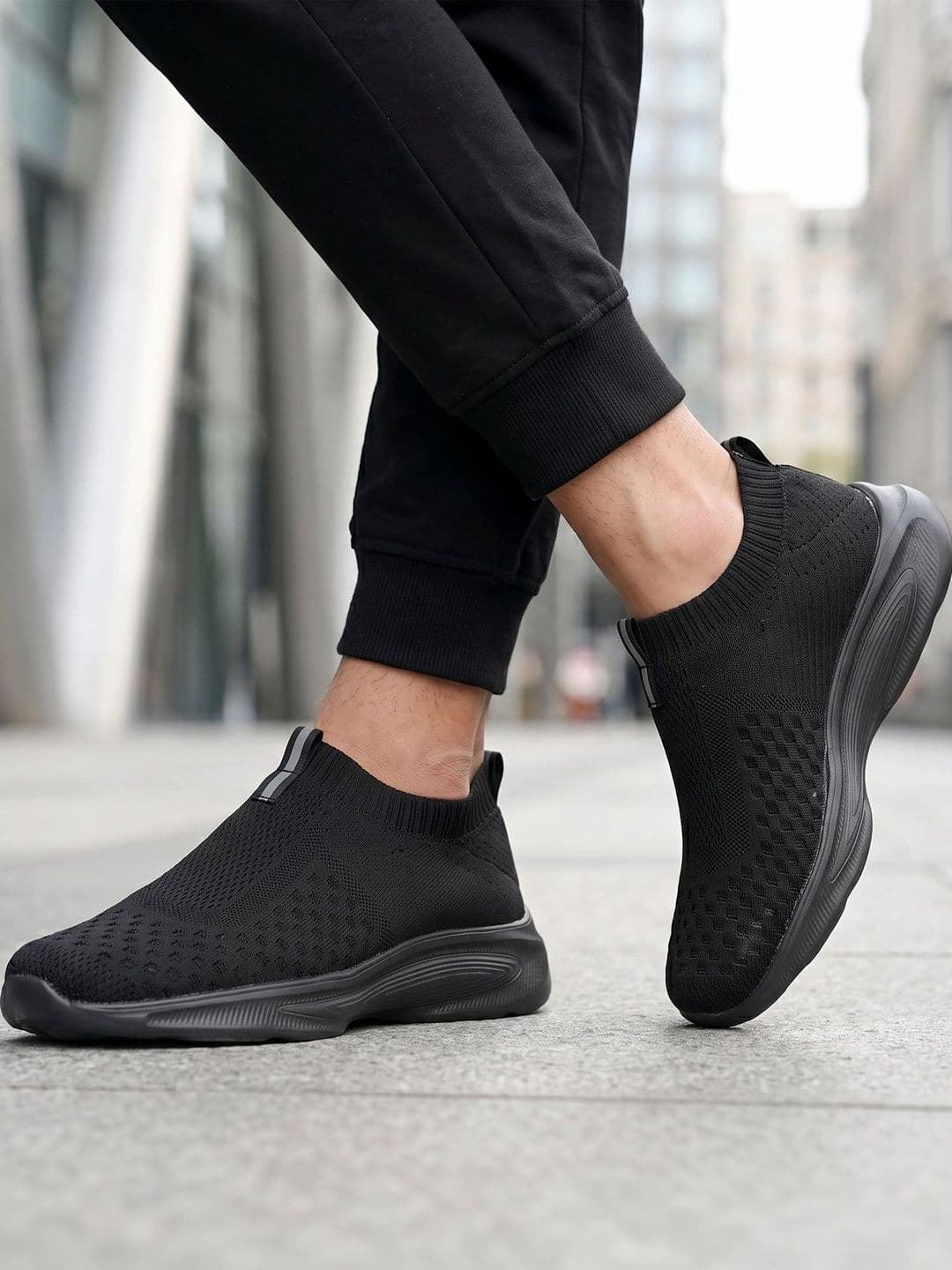 Knight Ace Men Textile Running Shoes - view 1