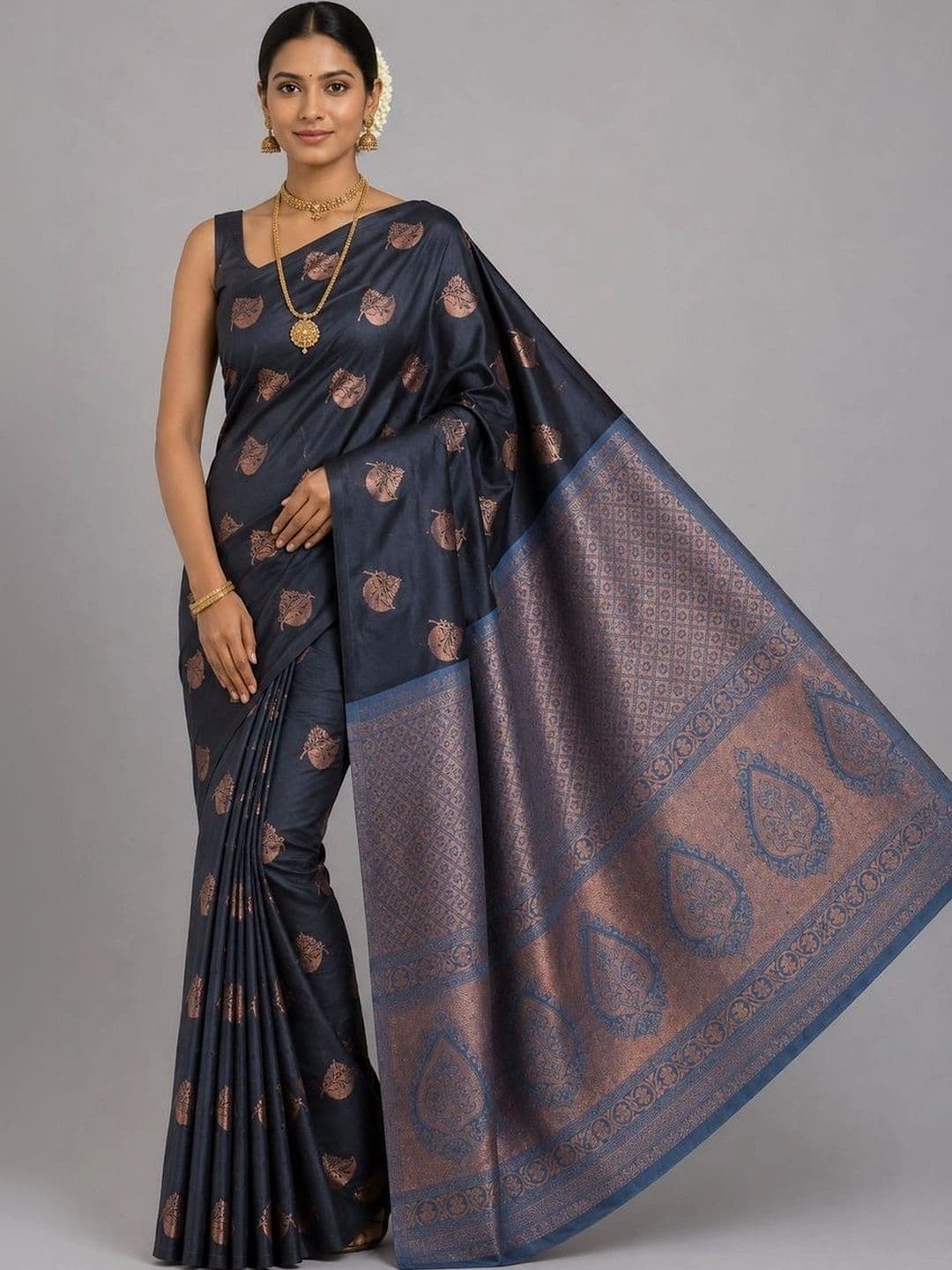 Fashioneta Handloom Woven Design Zari Art Silk Saree - view 1