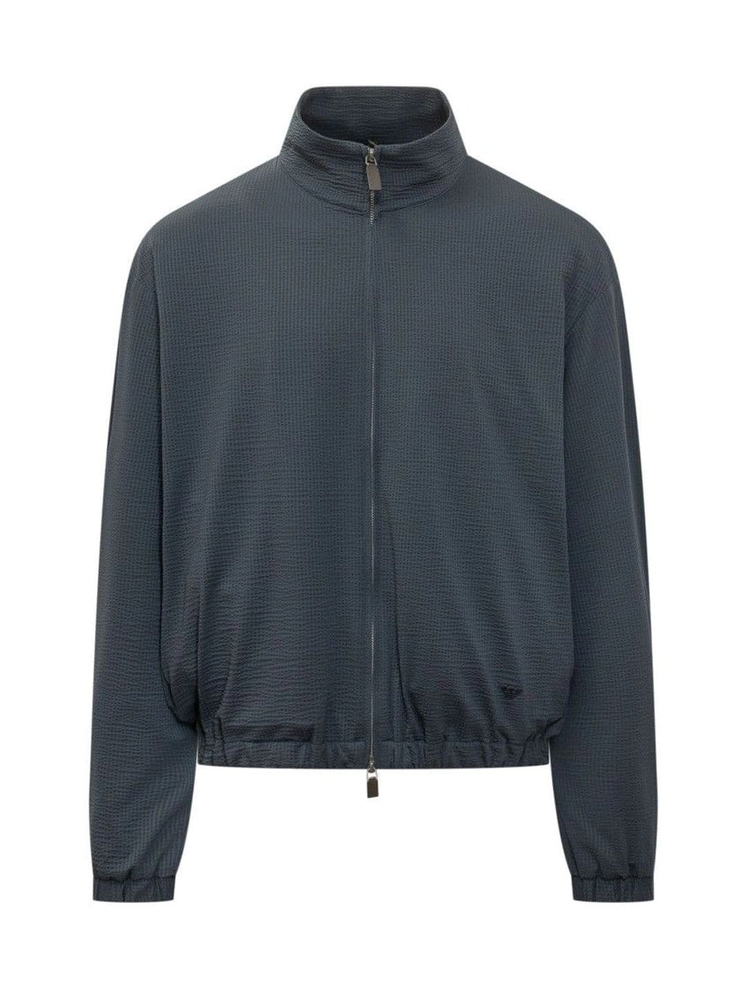 Emporio Armani Dark Blue Mock Collar Jacket - view 1