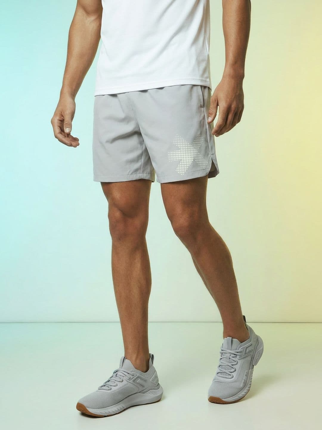 HRX by Hrithik Roshan Men Printed Rapid-Dry Training Shorts - view 1
