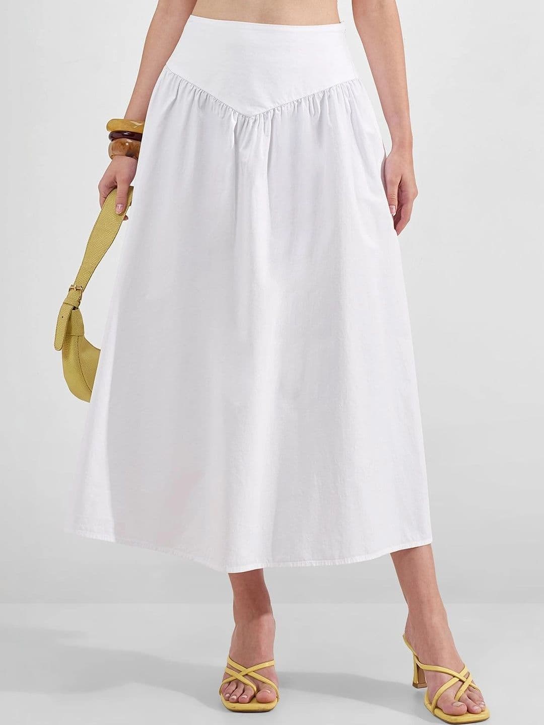 Tokyo Talkies Women Cotton Midi A-Line Skirt - view 1