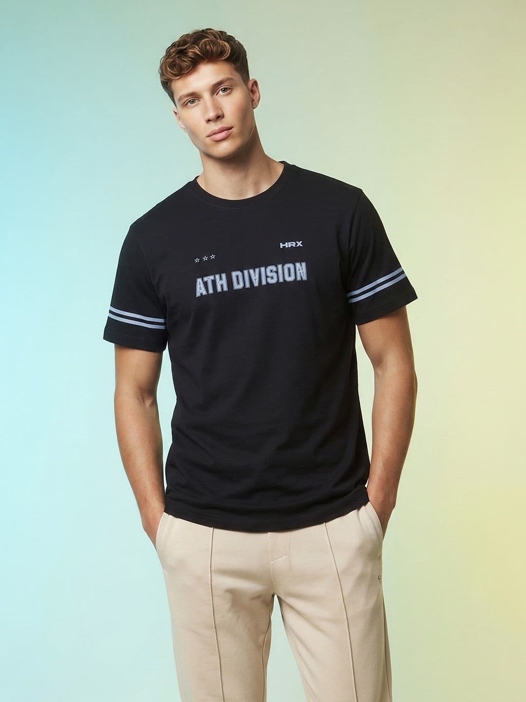 HRX by Hrithik Roshan Typography Printed T-shirt - view 1