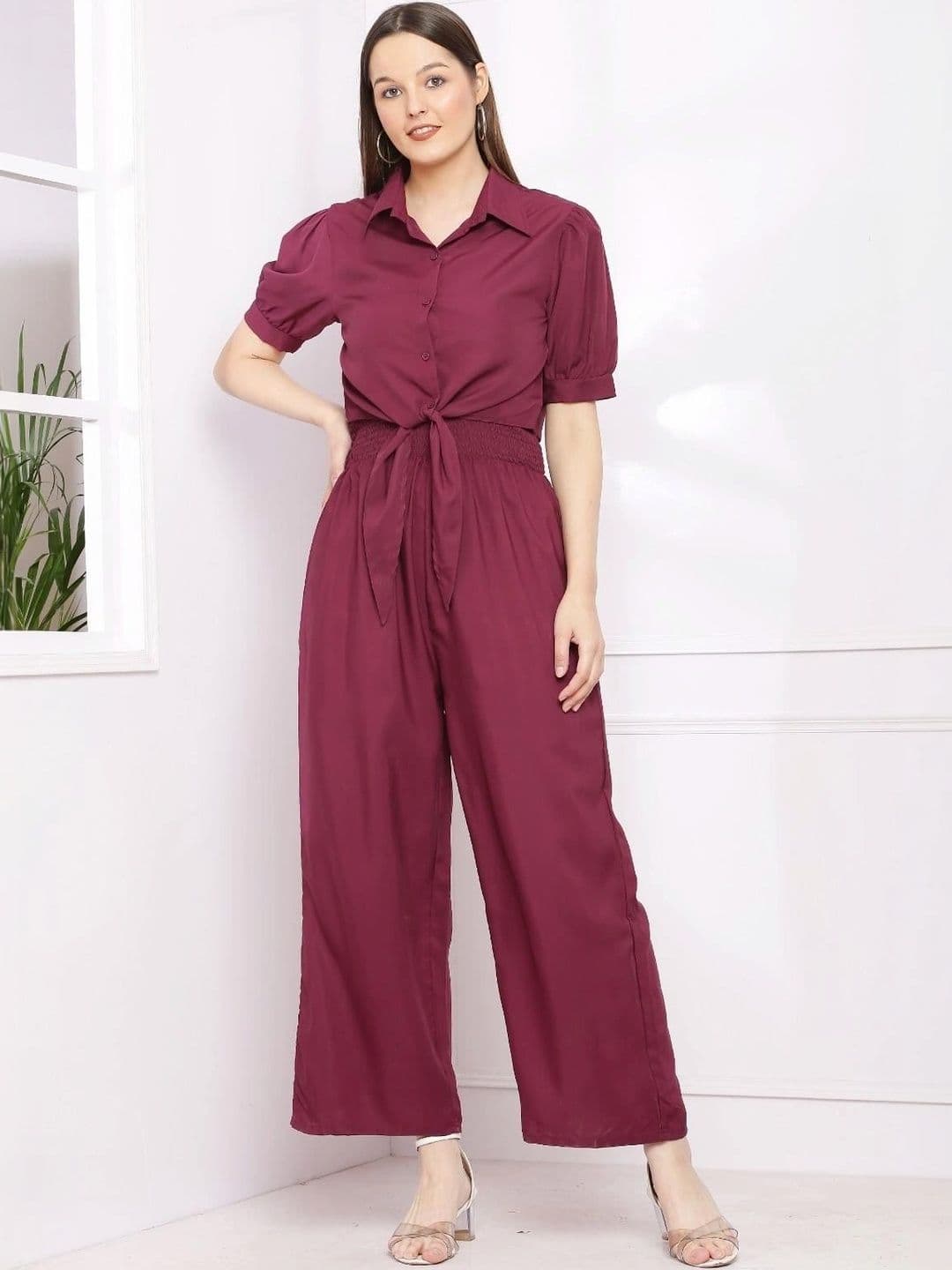 ZESHE MESHE Puff Sleeve Short Dress - view 1