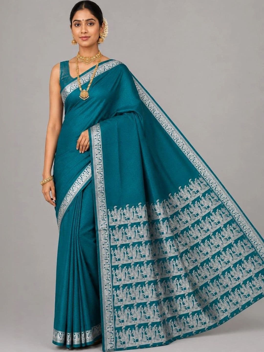 Fashioneta Exclusive Woven Design Zari Art Silk Saree - view 1
