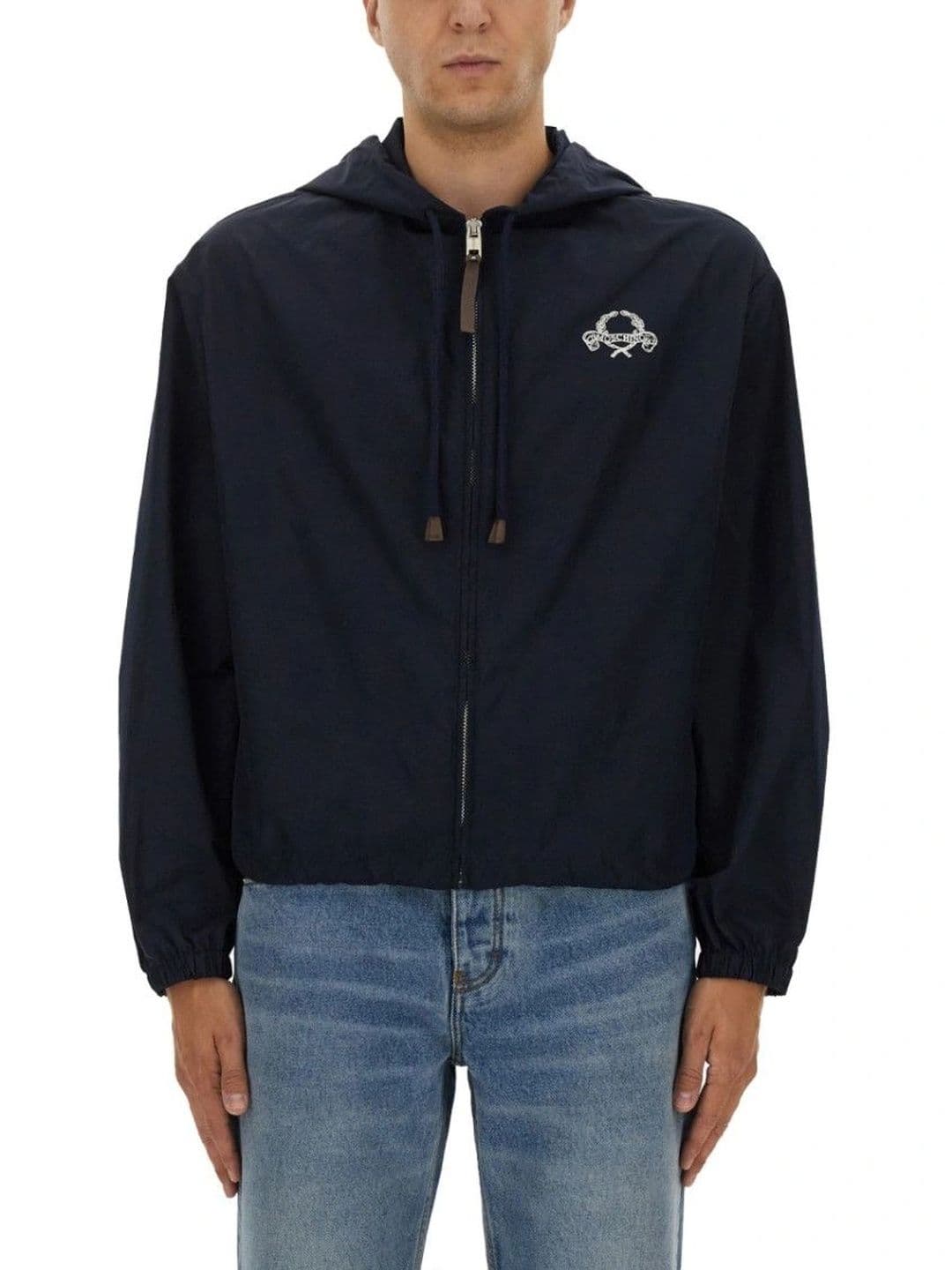 MOSCHINO Navy Blue Hood Jacket - view 1