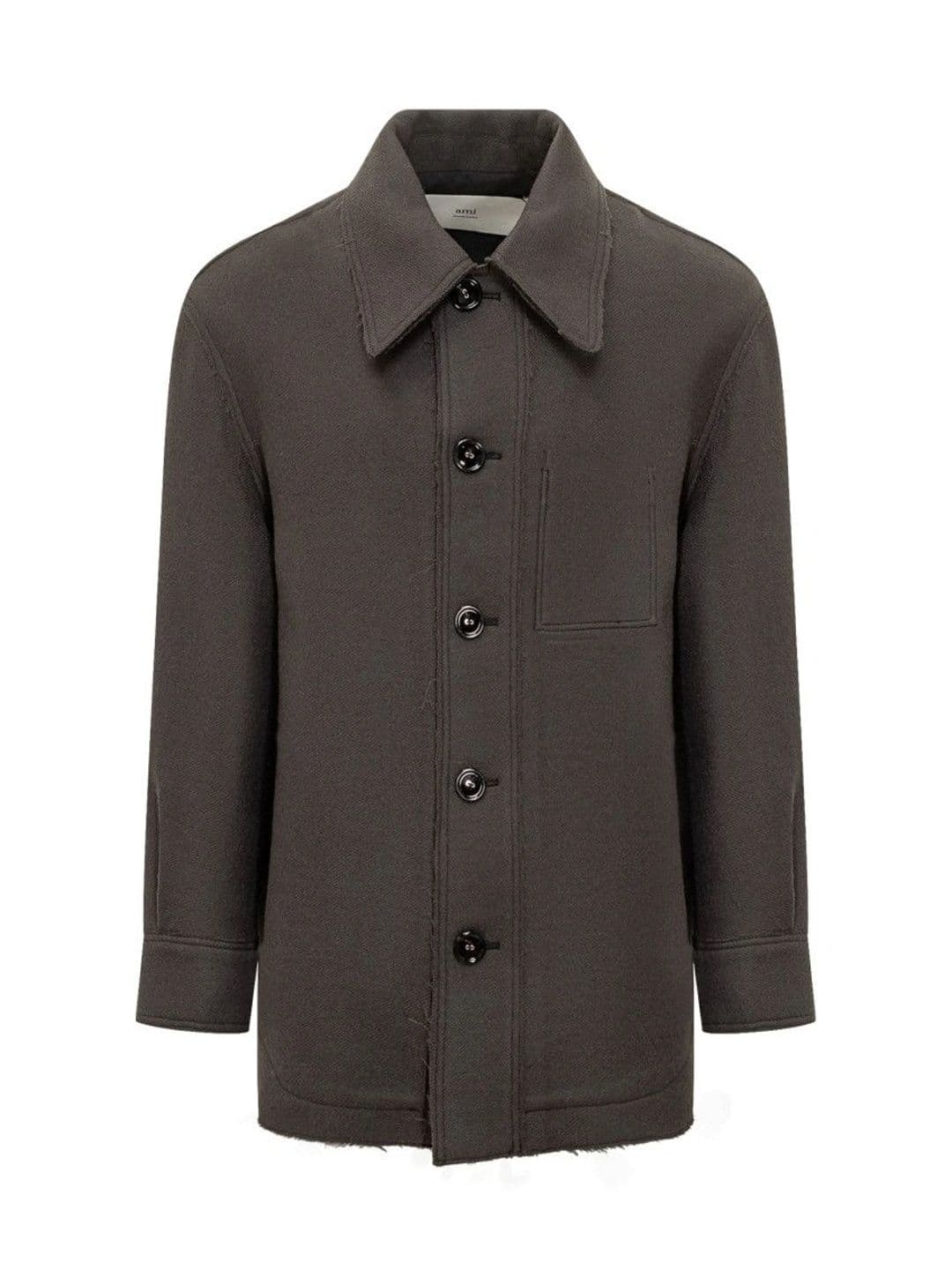 Ami Paris Grey Shirt Collar Jacket - view 1