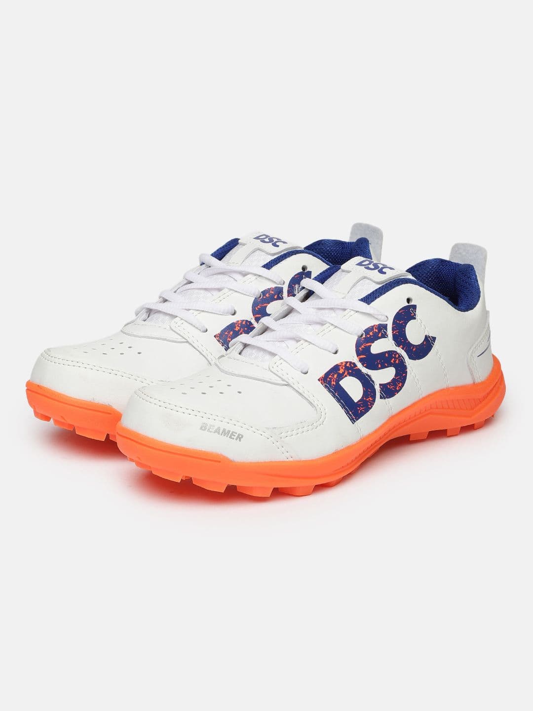 DSC Men Beamer White Lace-up Cricket Shoes - view 1