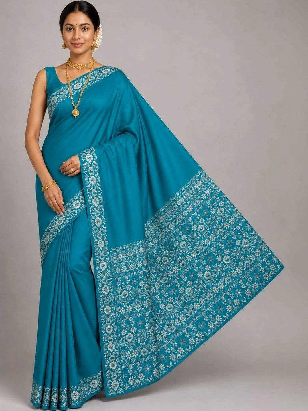 Fashioneta Weaves Floral Zari Art Silk Saree - view 1
