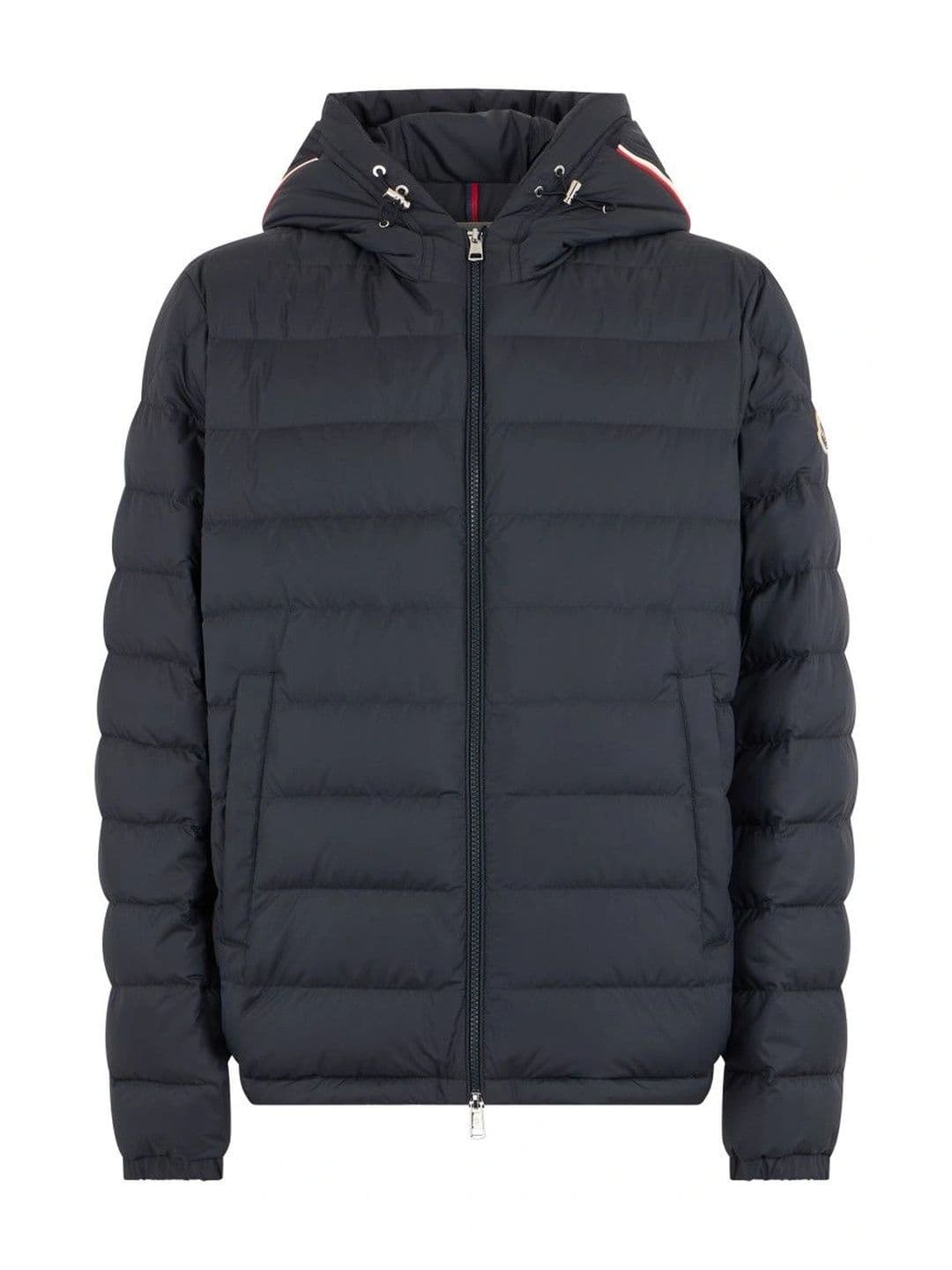 Moncler Navy Blue Quilted Hooded Jacket - view 1