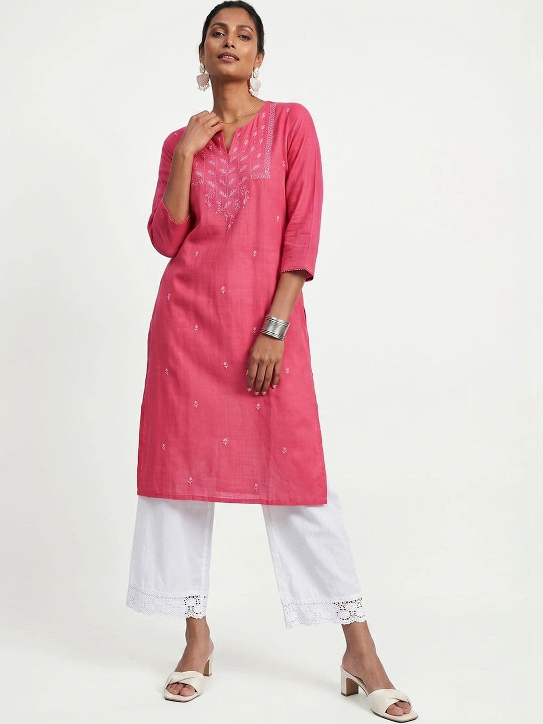 max Women Embroidered Thread Work Kurta - view 1