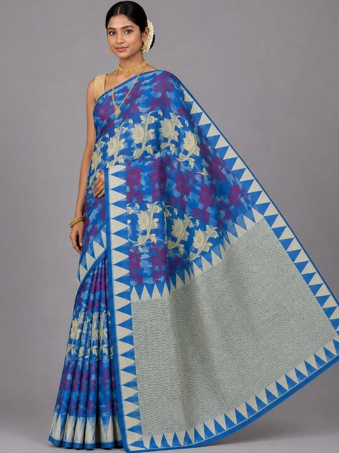 Fashioneta Handloom Woven Design Art Silk Saree - view 1